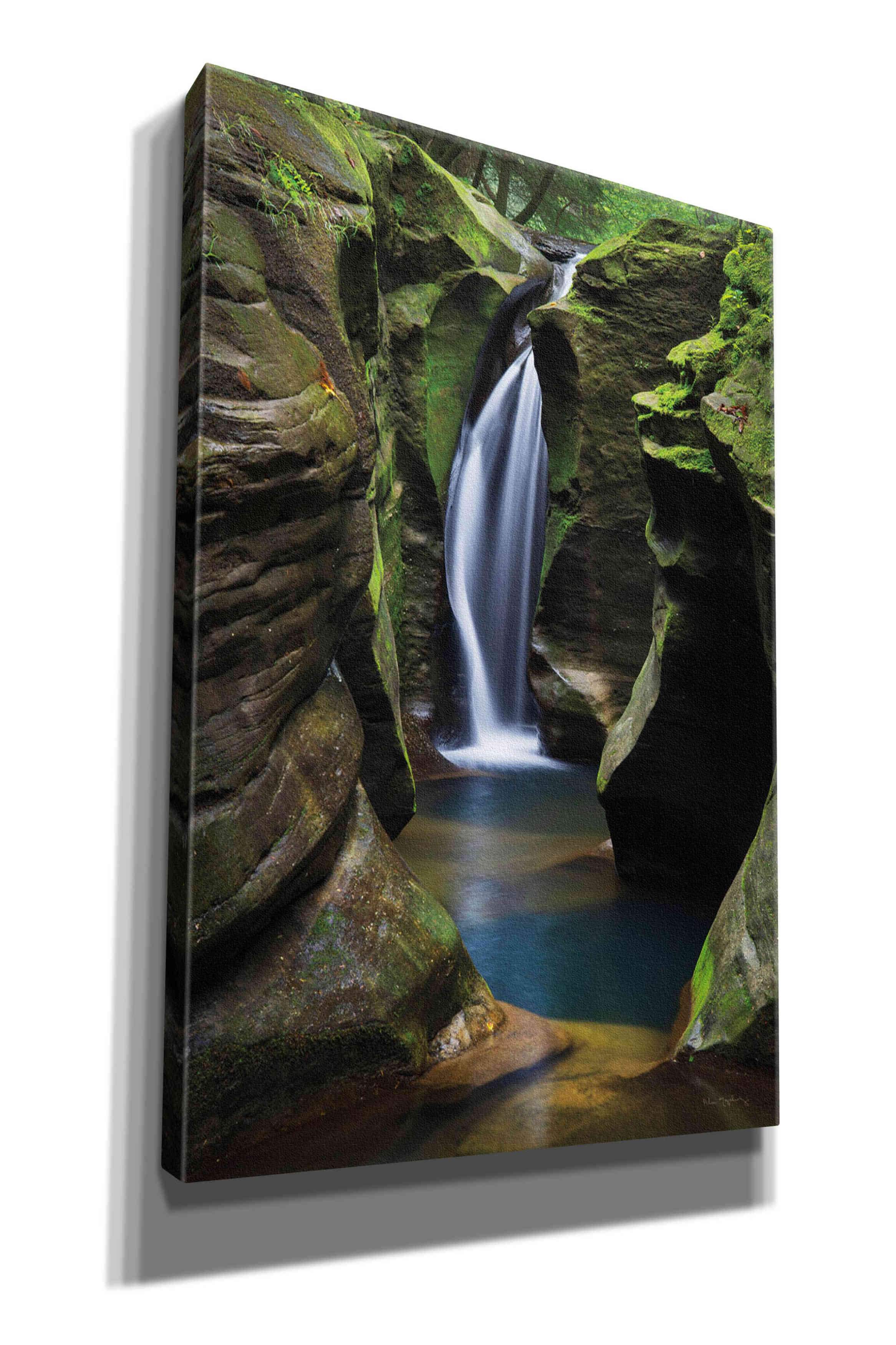 'Corkscrew Falls Ohio' by Alan Majchrowicz,Giclee Canvas Wall Art