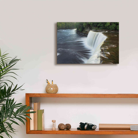 Image of 'Tahquamenon Falls Michigan I' by Alan Majchrowicz,Giclee Canvas Wall Art,18x12