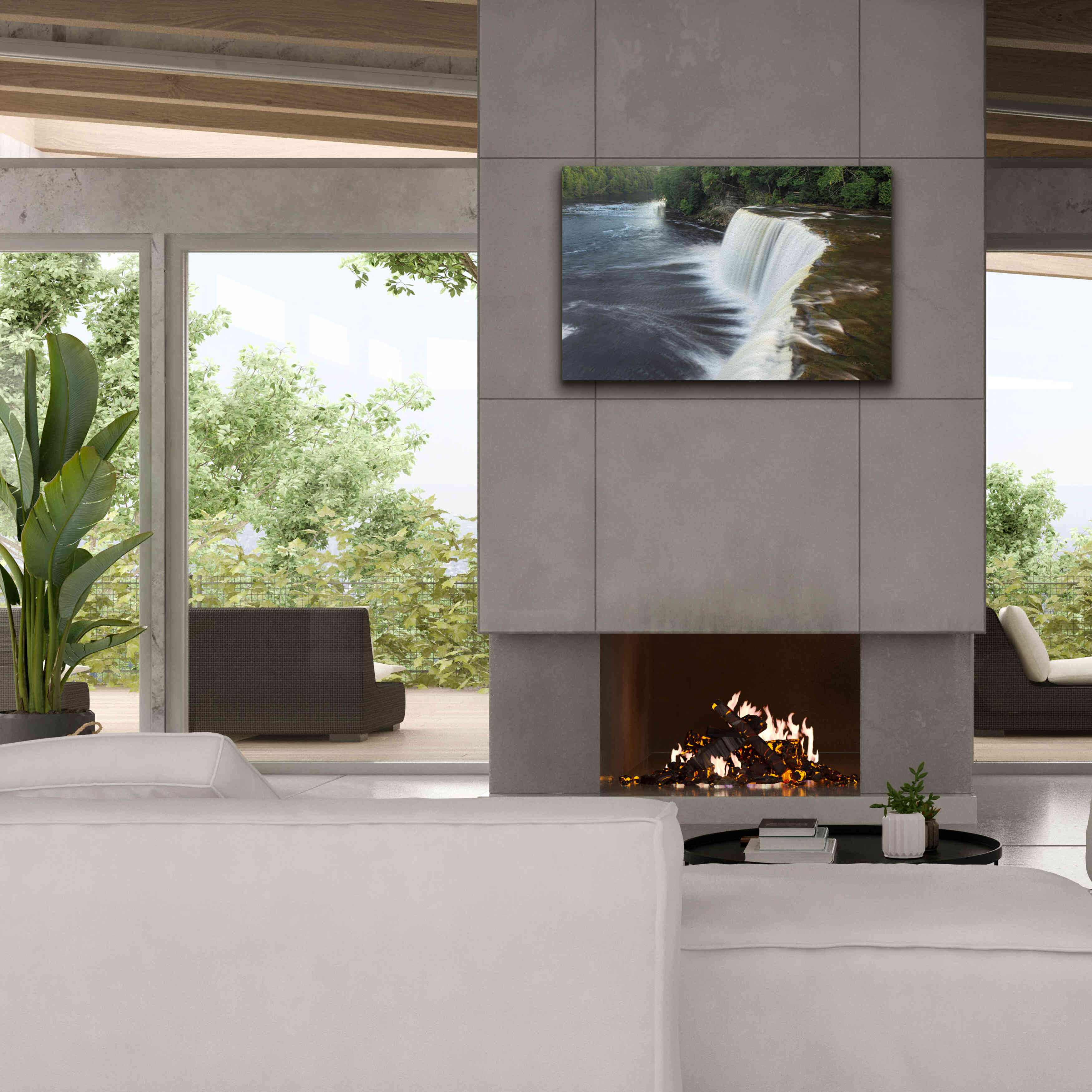 'Tahquamenon Falls Michigan I' by Alan Majchrowicz,Giclee Canvas Wall Art,40x26