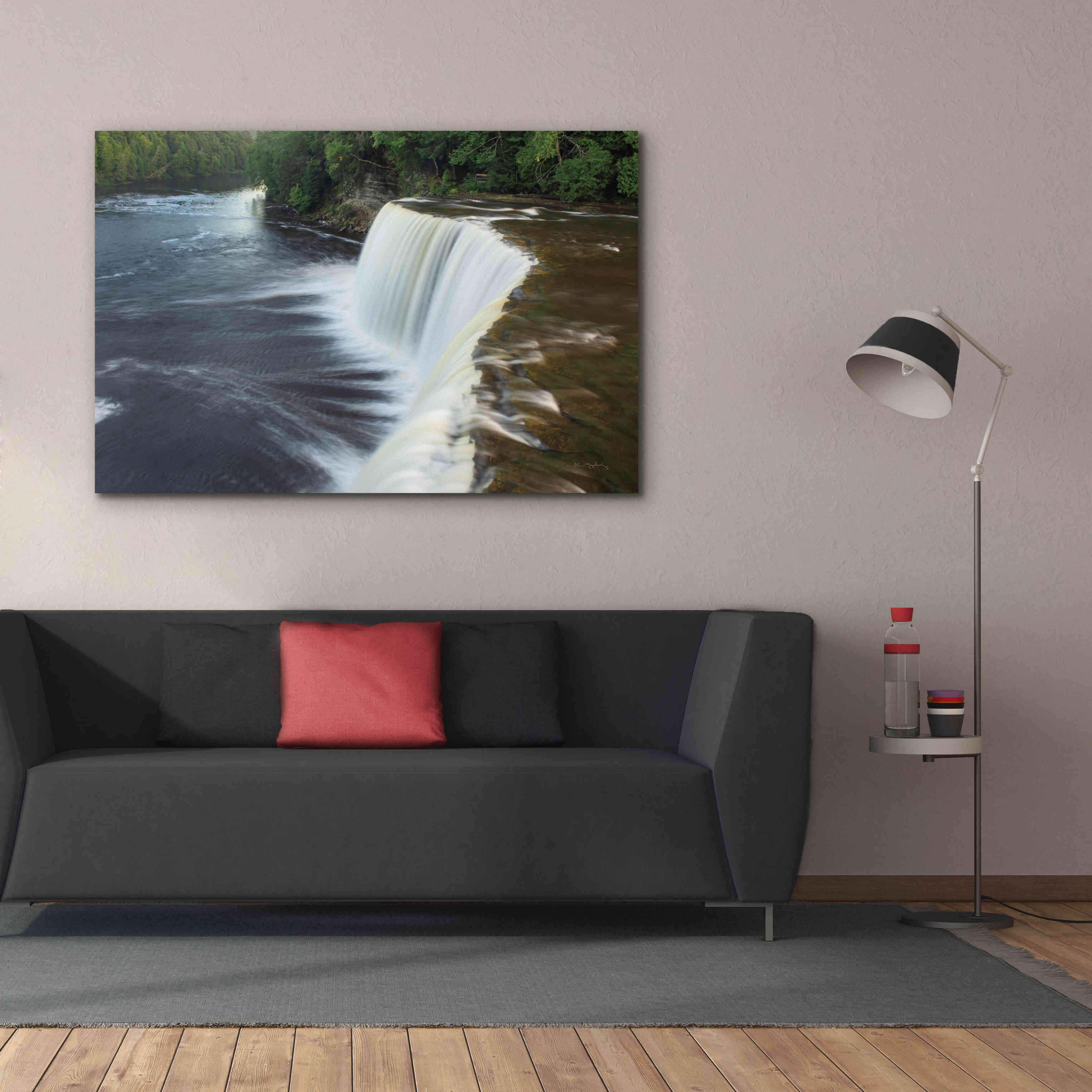 'Tahquamenon Falls Michigan I' by Alan Majchrowicz,Giclee Canvas Wall Art,60x40