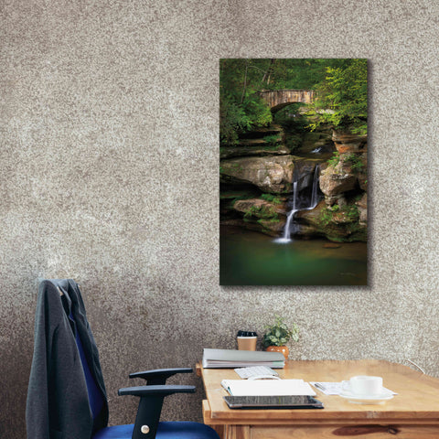 Image of 'Upper Falls Old Mans Cave' by Alan Majchrowicz,Giclee Canvas Wall Art,26x40