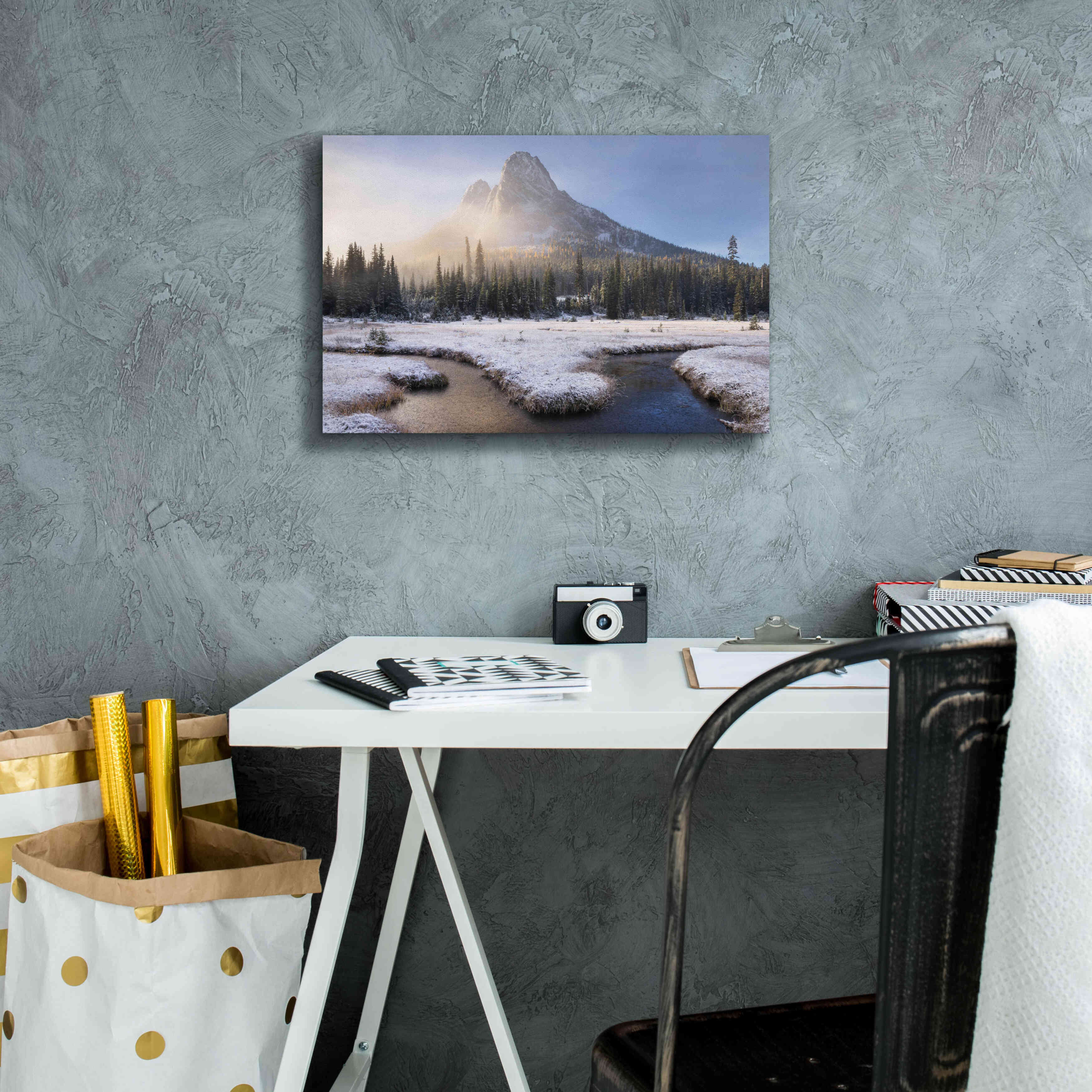 'Liberty Bell Mountain I' by Alan Majchrowicz,Giclee Canvas Wall Art,18x12