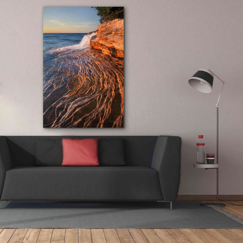 Image of 'Pictured Rocks Michigan I' by Alan Majchrowicz,Giclee Canvas Wall Art,40x60