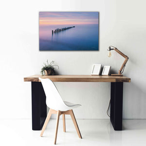 'Lake Superior Old Pier IV' by Alan Majchrowicz,Giclee Canvas Wall Art,40x26