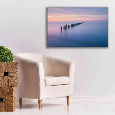 Image of 'Lake Superior Old Pier IV' by Alan Majchrowicz,Giclee Canvas Wall Art,40x26
