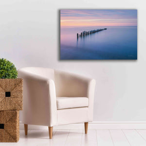 'Lake Superior Old Pier IV' by Alan Majchrowicz,Giclee Canvas Wall Art,40x26