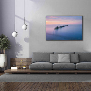 'Lake Superior Old Pier IV' by Alan Majchrowicz,Giclee Canvas Wall Art,60x40
