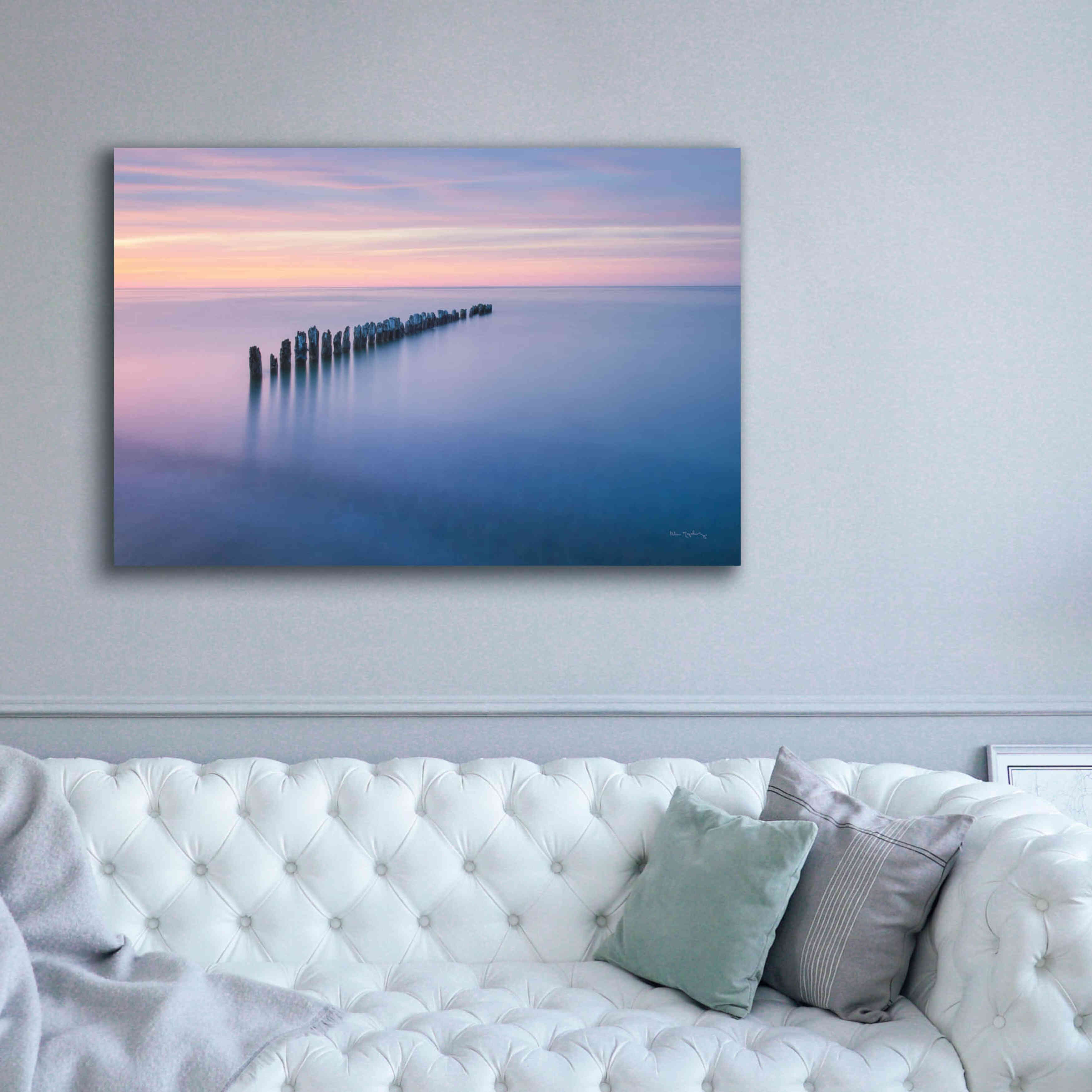 'Lake Superior Old Pier IV' by Alan Majchrowicz,Giclee Canvas Wall Art,60x40