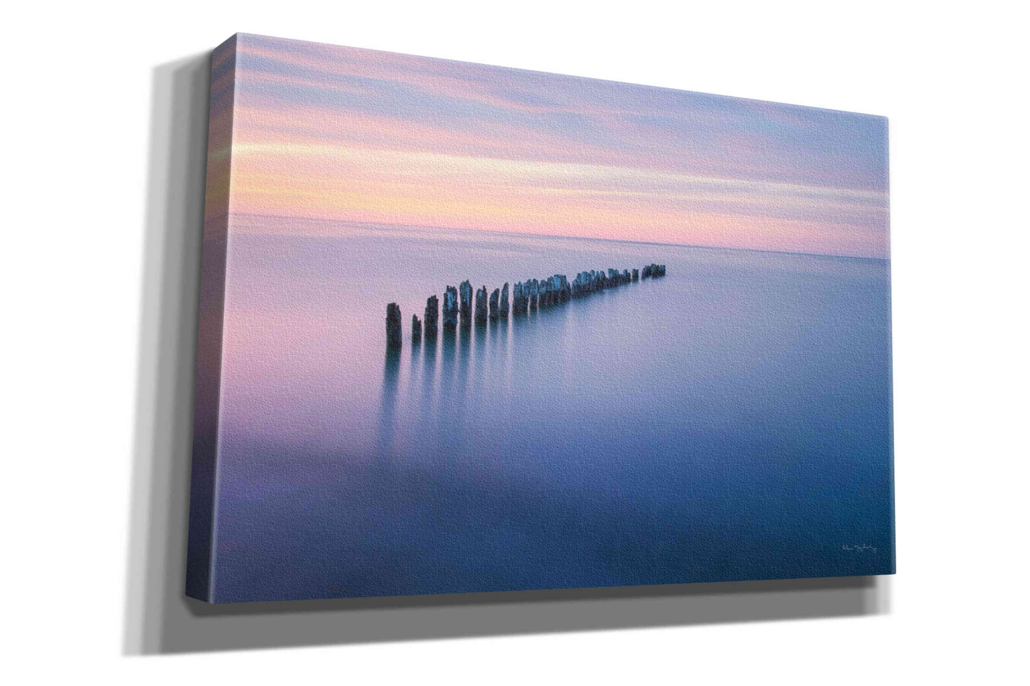 'Lake Superior Old Pier IV' by Alan Majchrowicz,Giclee Canvas Wall Art