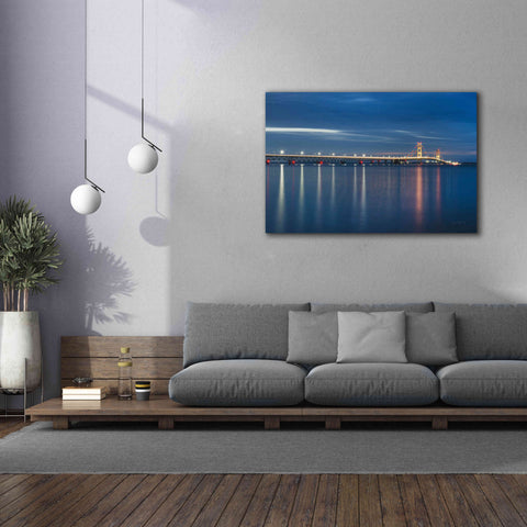 Image of 'Mackinac Bridge' by Alan Majchrowicz,Giclee Canvas Wall Art,60x40