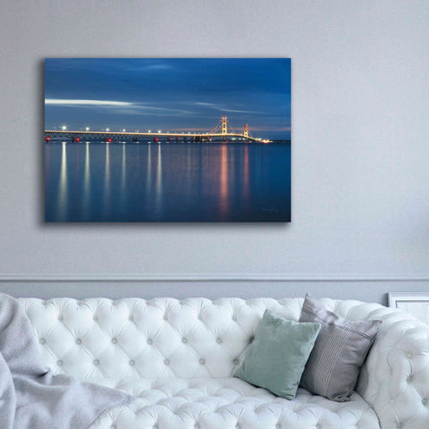 Image of 'Mackinac Bridge' by Alan Majchrowicz,Giclee Canvas Wall Art,60x40