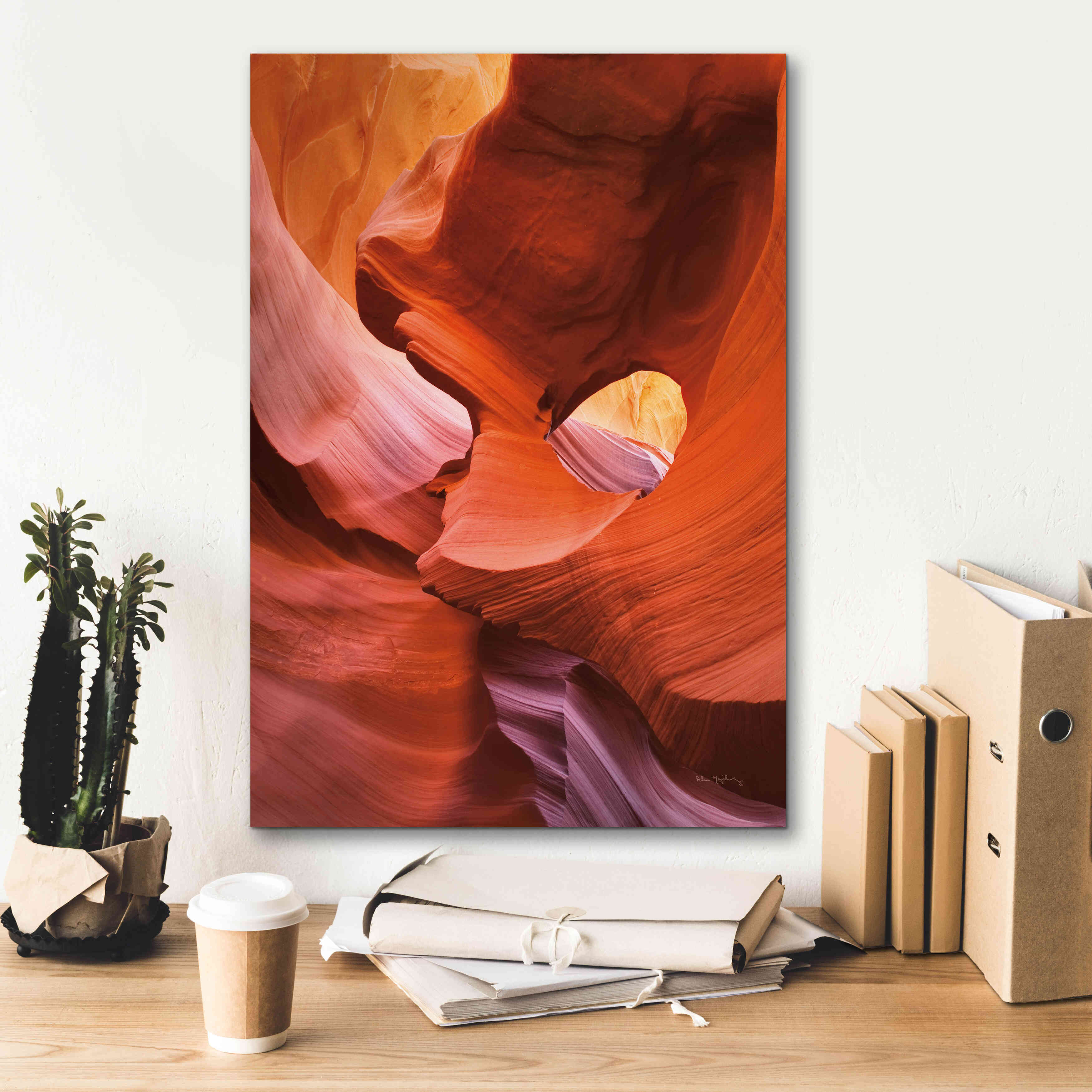 'Lower Antelope Canyon IV Crop' by Alan Majchrowicz,Giclee Canvas Wall Art,18x26