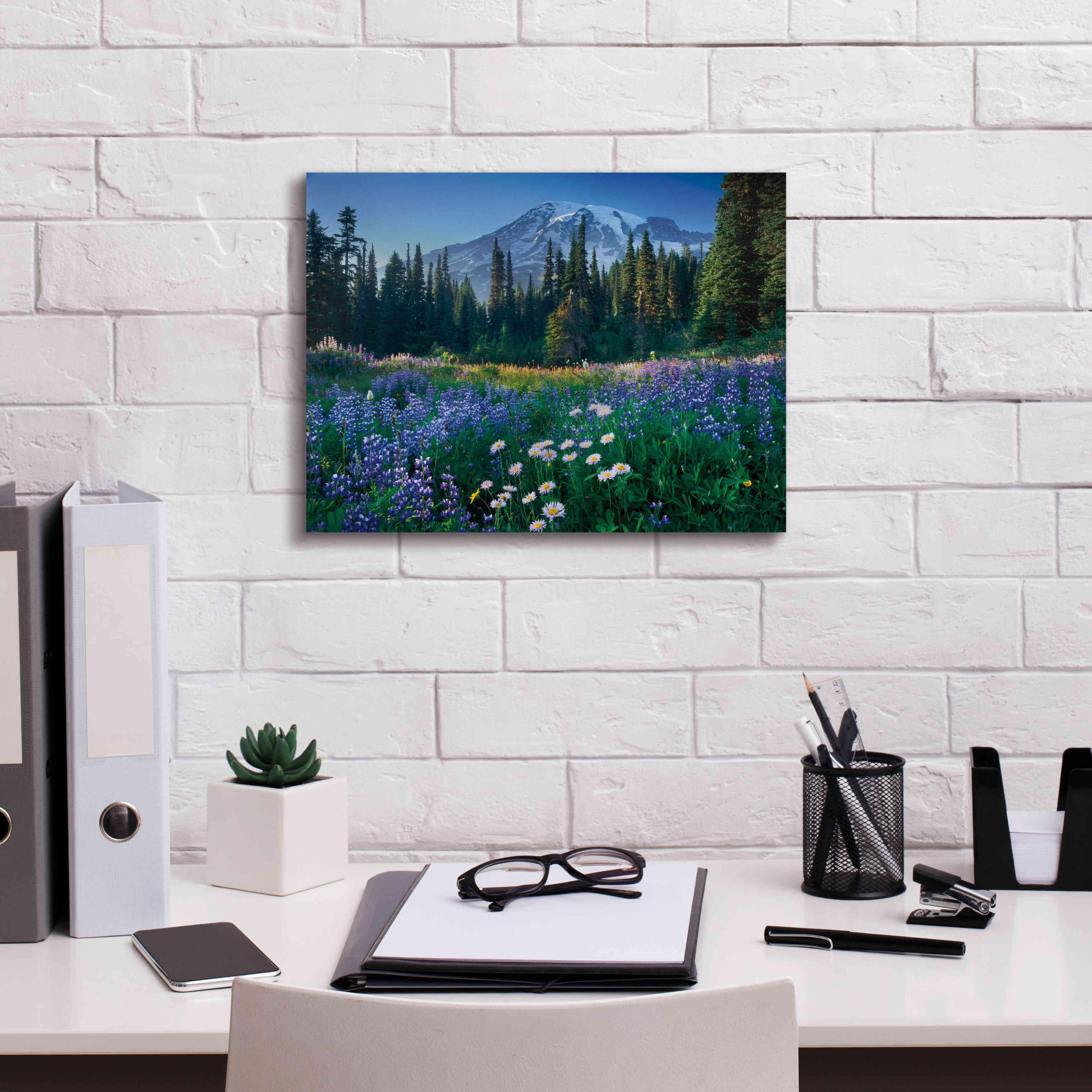 'Mount Rainier' by Alan Majchrowicz,Giclee Canvas Wall Art,16x12