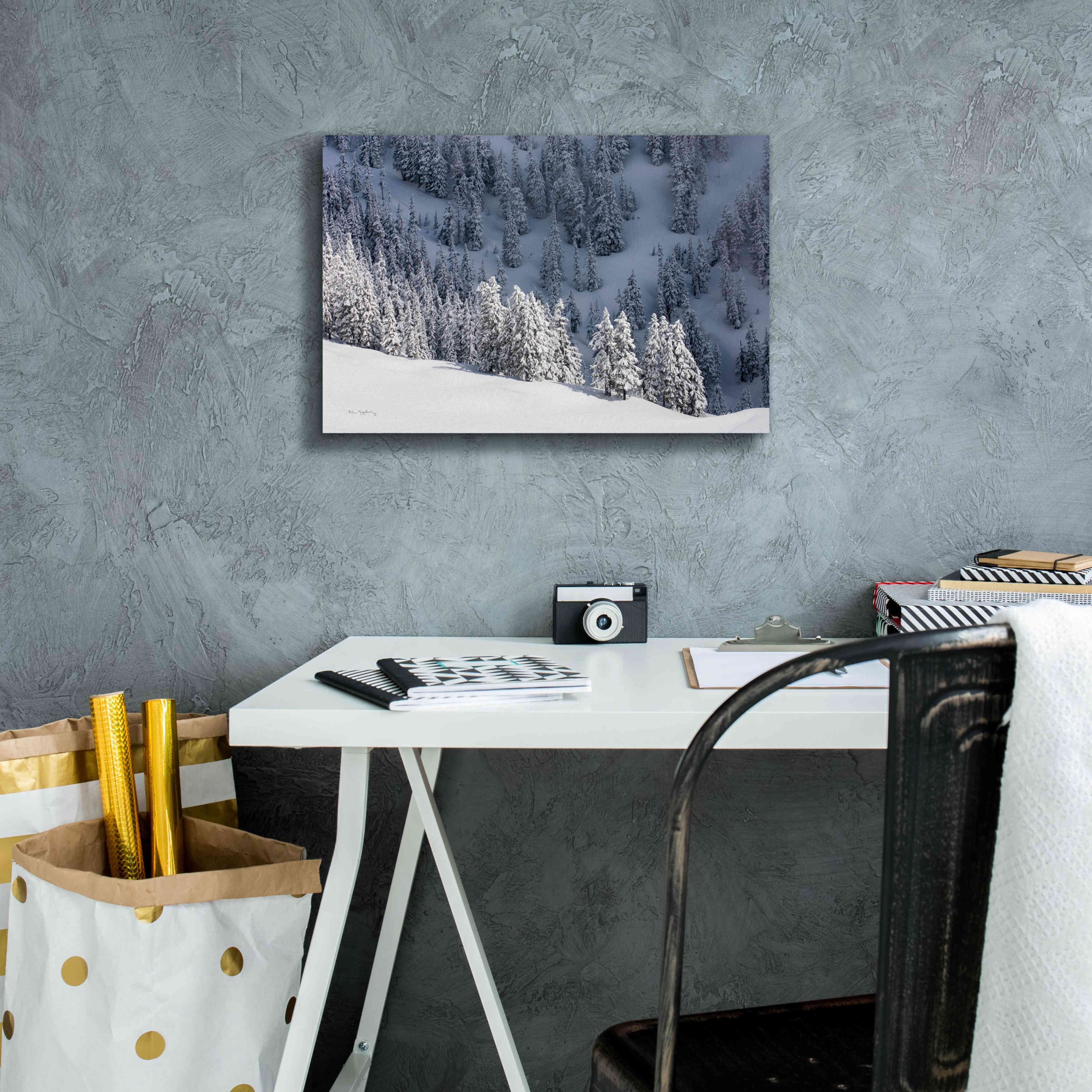 'North Cascades in Winter III' by Alan Majchrowicz,Giclee Canvas Wall Art,18x12