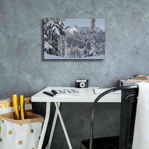 Image of 'Nooksack Ridge in Winter' by Alan Majchrowicz,Giclee Canvas Wall Art,18x12