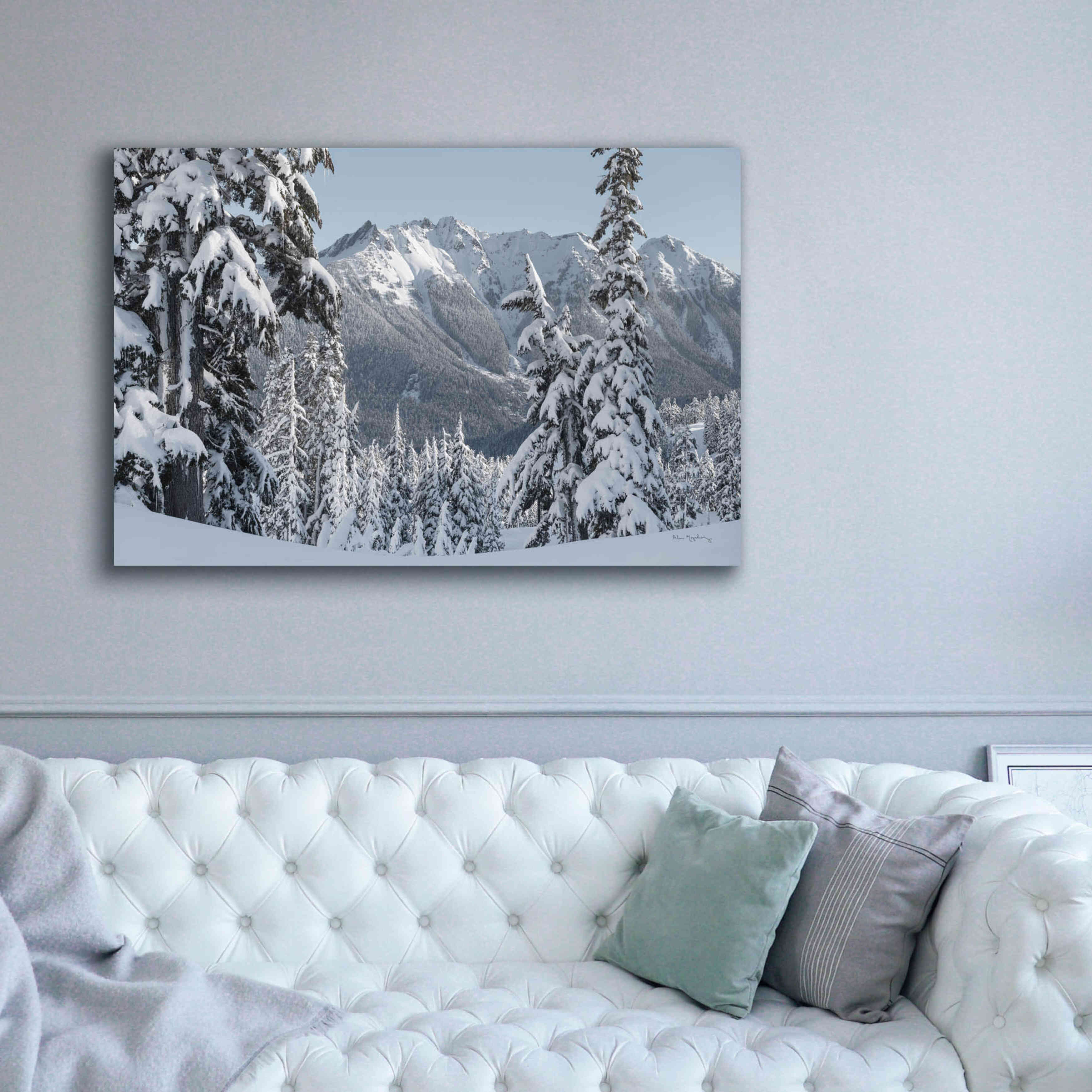 'Nooksack Ridge in Winter' by Alan Majchrowicz,Giclee Canvas Wall Art,60x40