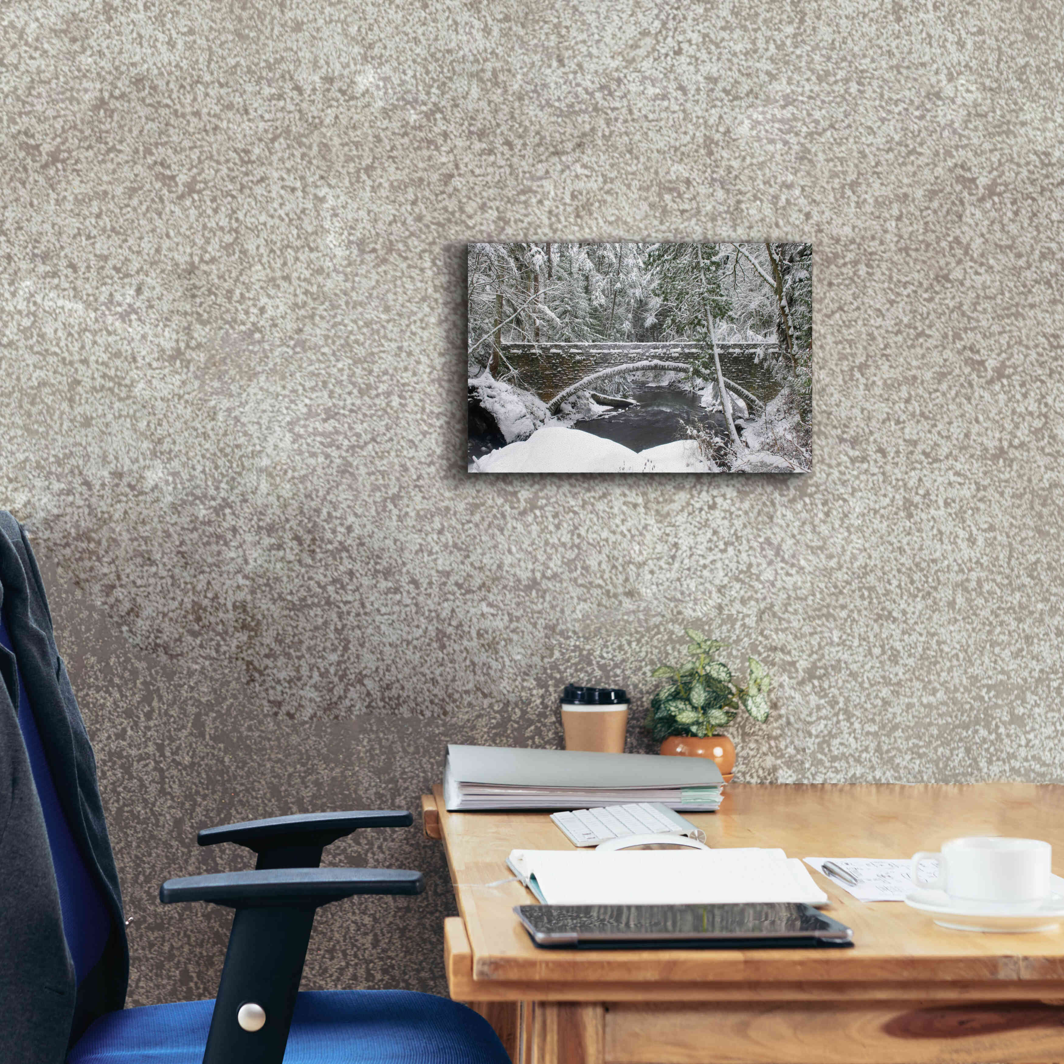 'Whatcom Creek Bridge' by Alan Majchrowicz,Giclee Canvas Wall Art,18x12