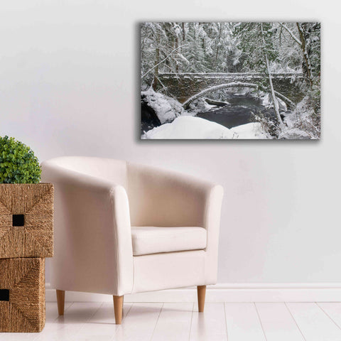 Image of 'Whatcom Creek Bridge' by Alan Majchrowicz,Giclee Canvas Wall Art,40x26