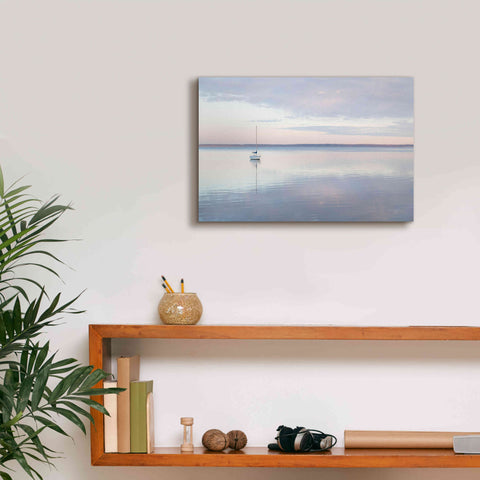 Image of 'Sailboat in Bellingham Bay I' by Alan Majchrowicz,Giclee Canvas Wall Art,18x12