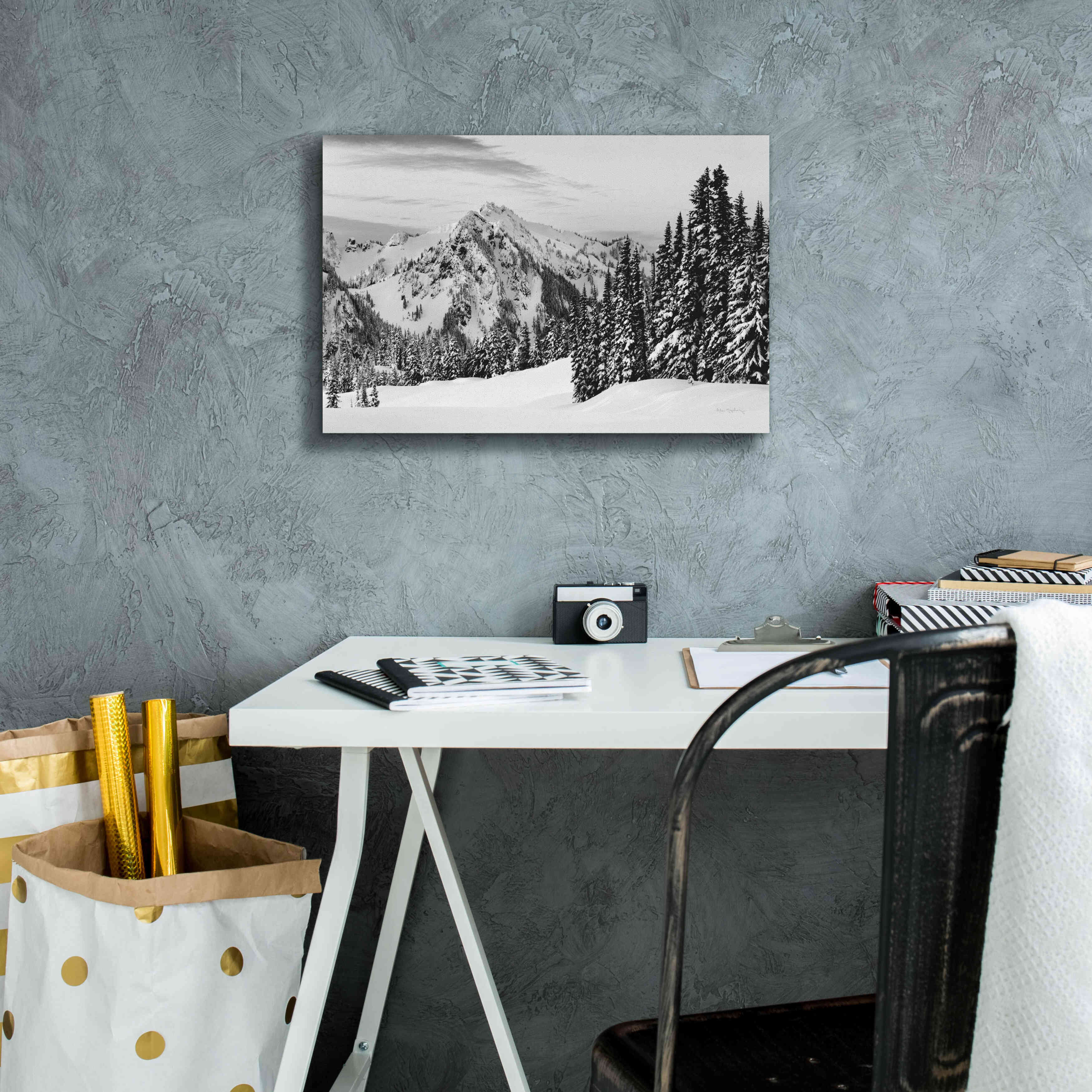 'Tatoosh Range BW' by Alan Majchrowicz,Giclee Canvas Wall Art,18x12