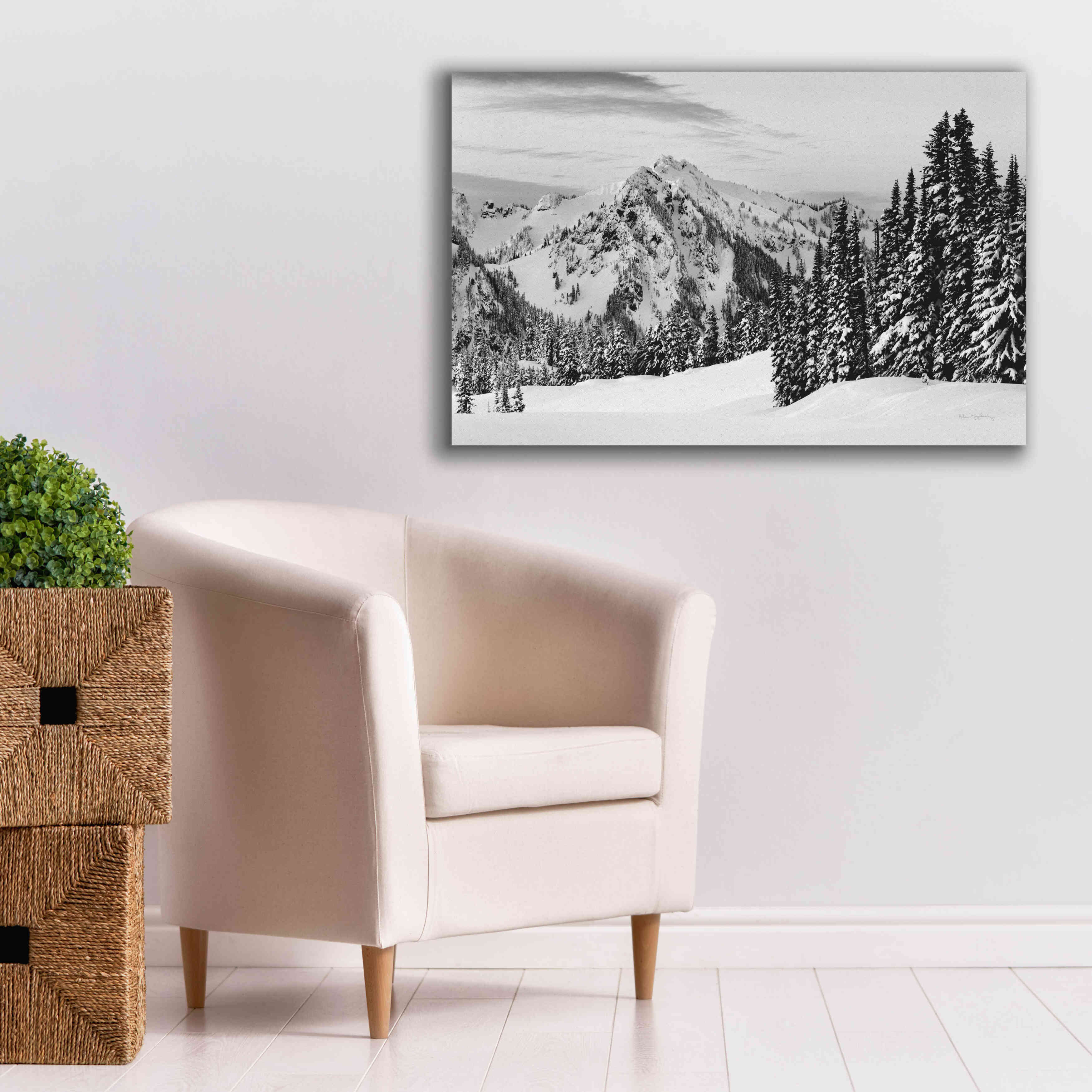 'Tatoosh Range BW' by Alan Majchrowicz,Giclee Canvas Wall Art,40x26