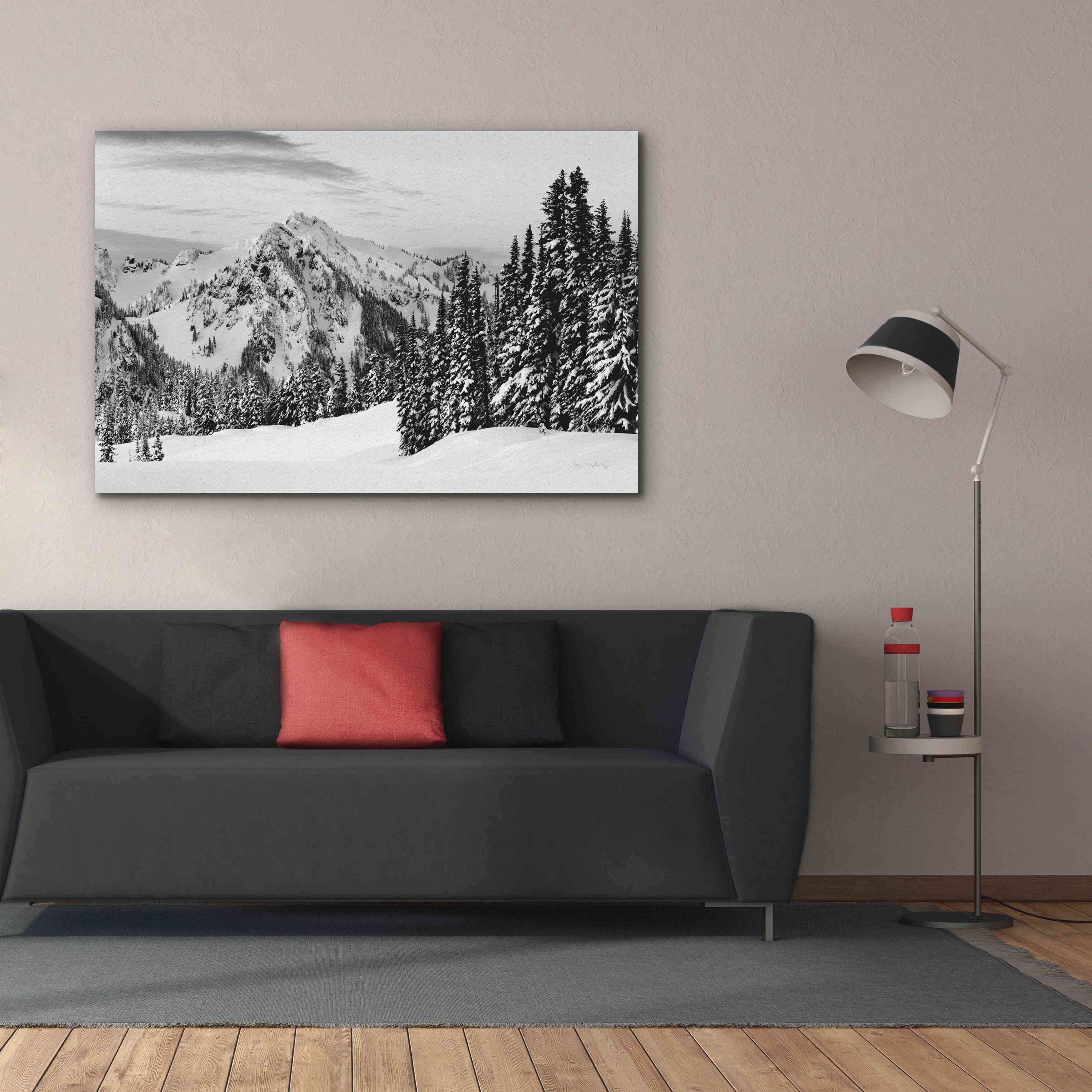 'Tatoosh Range BW' by Alan Majchrowicz,Giclee Canvas Wall Art,60x40
