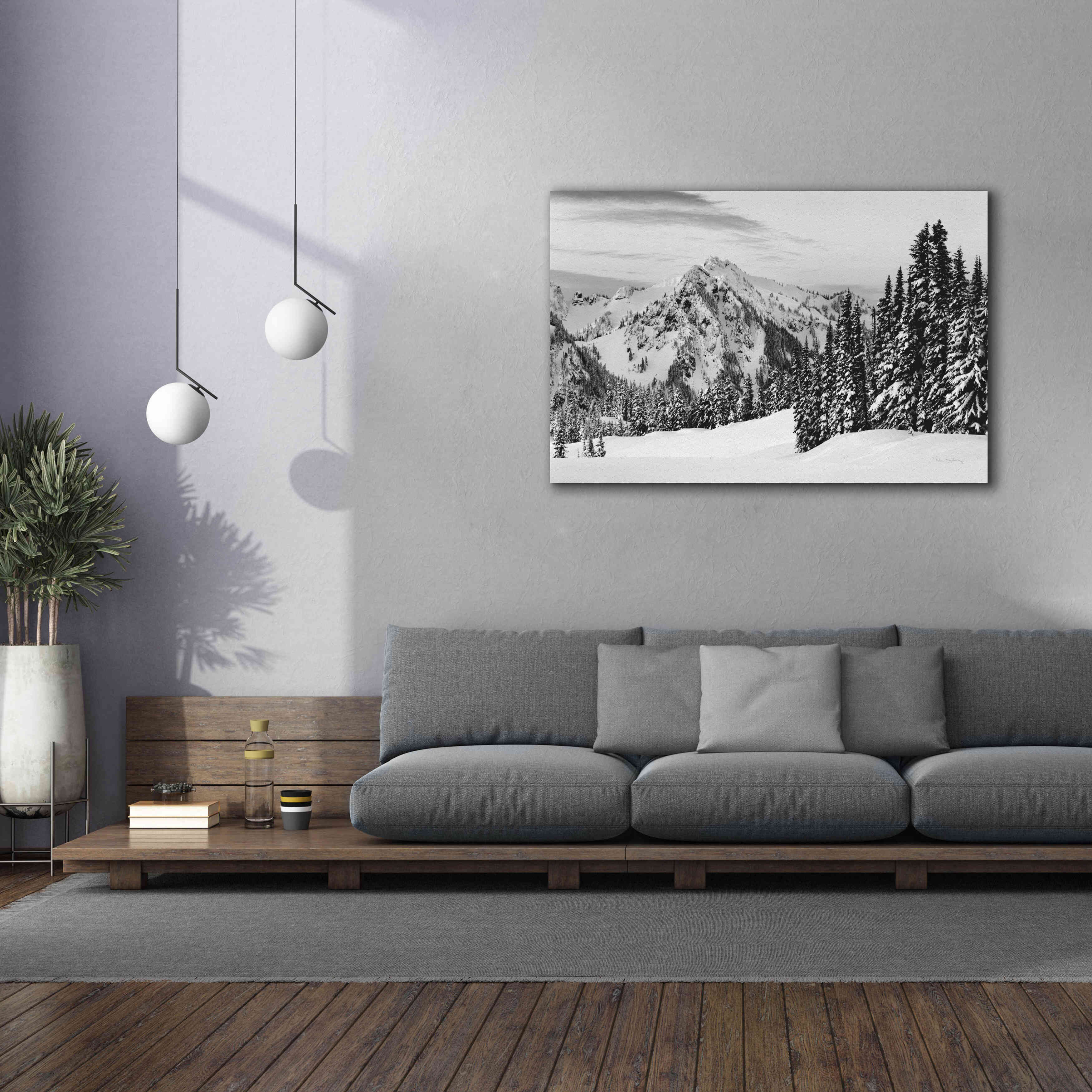 'Tatoosh Range BW' by Alan Majchrowicz,Giclee Canvas Wall Art,60x40