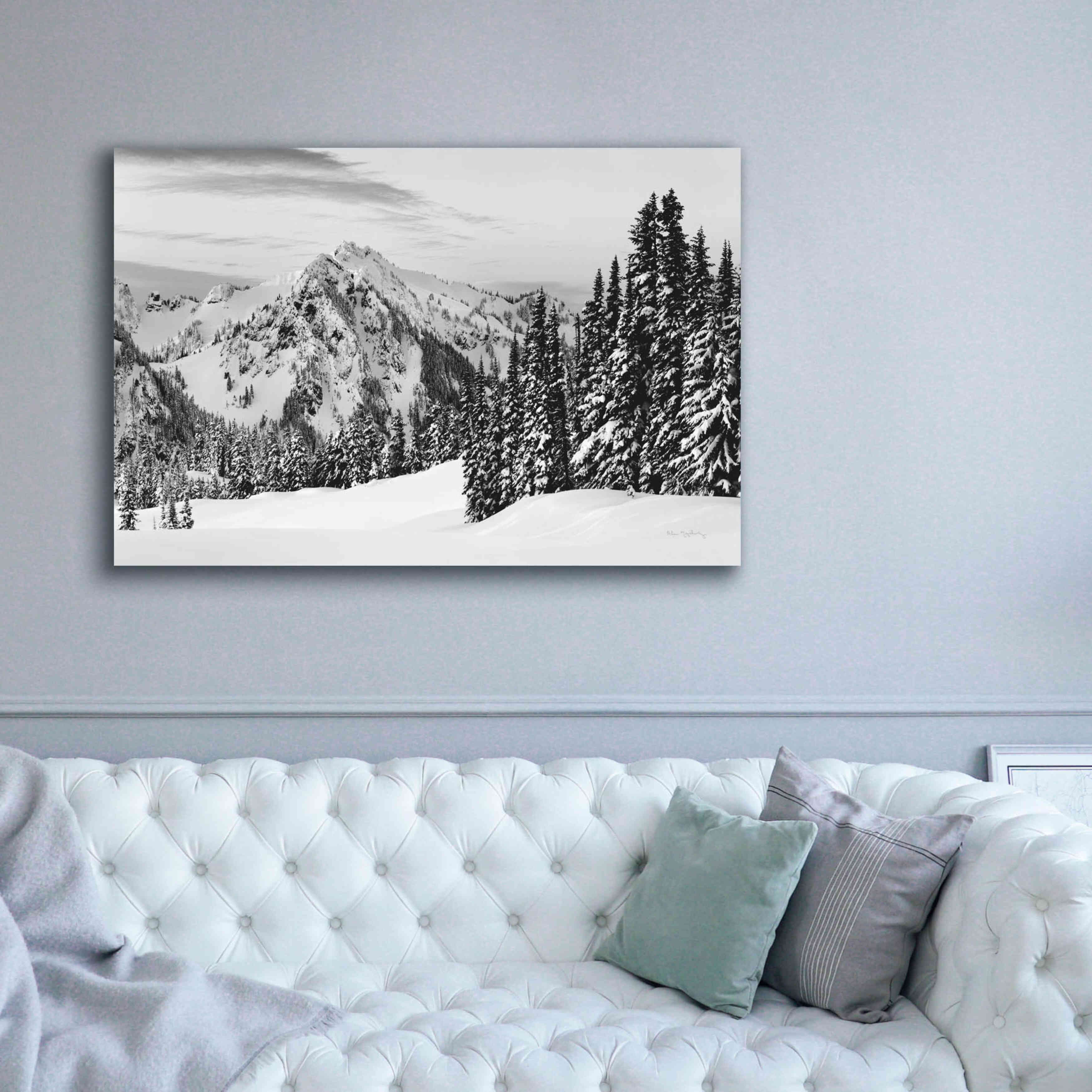 'Tatoosh Range BW' by Alan Majchrowicz,Giclee Canvas Wall Art,60x40