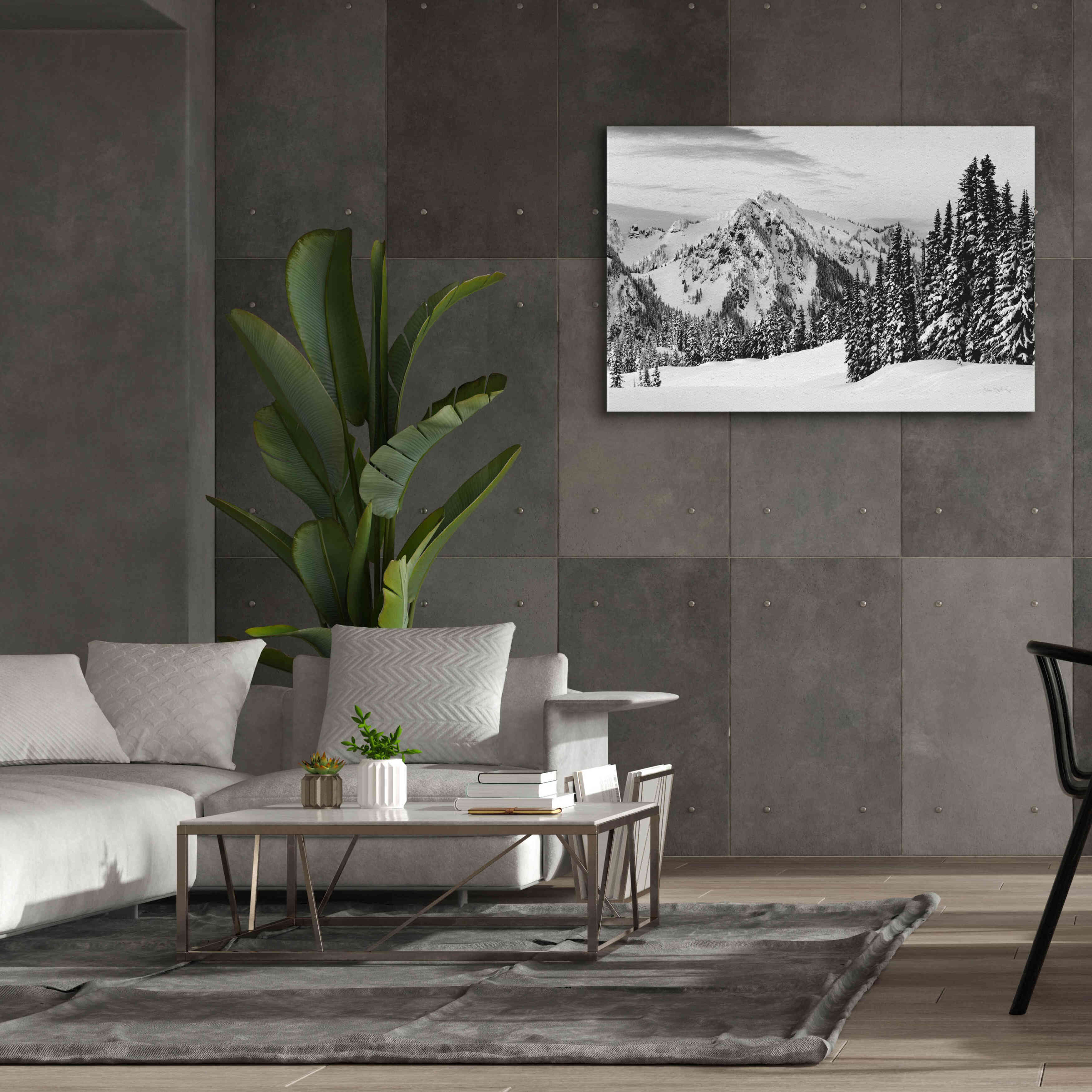 'Tatoosh Range BW' by Alan Majchrowicz,Giclee Canvas Wall Art,60x40