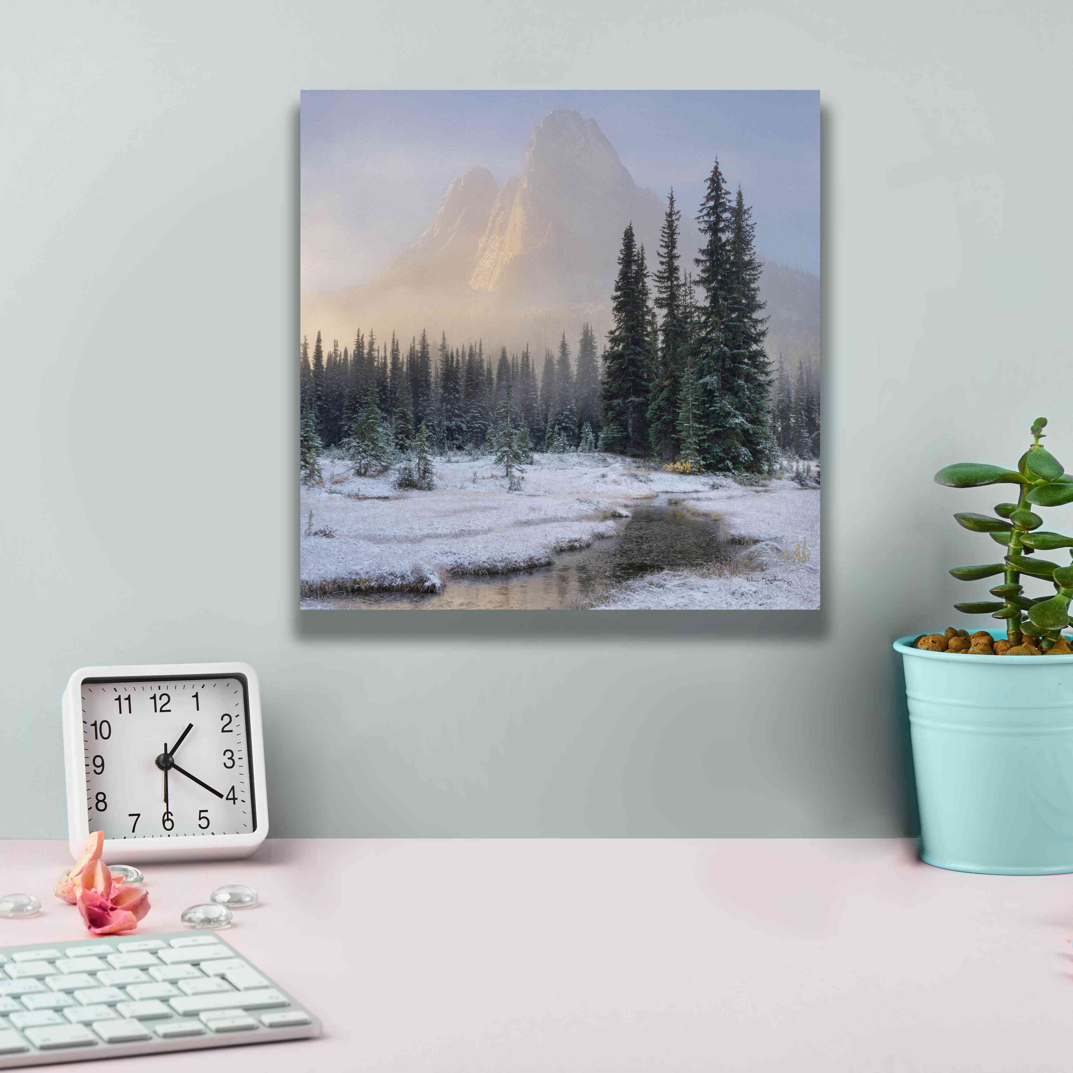 'Bell Mountain North Cascades II' by Alan Majchrowicz,Giclee Canvas Wall Art,12x12