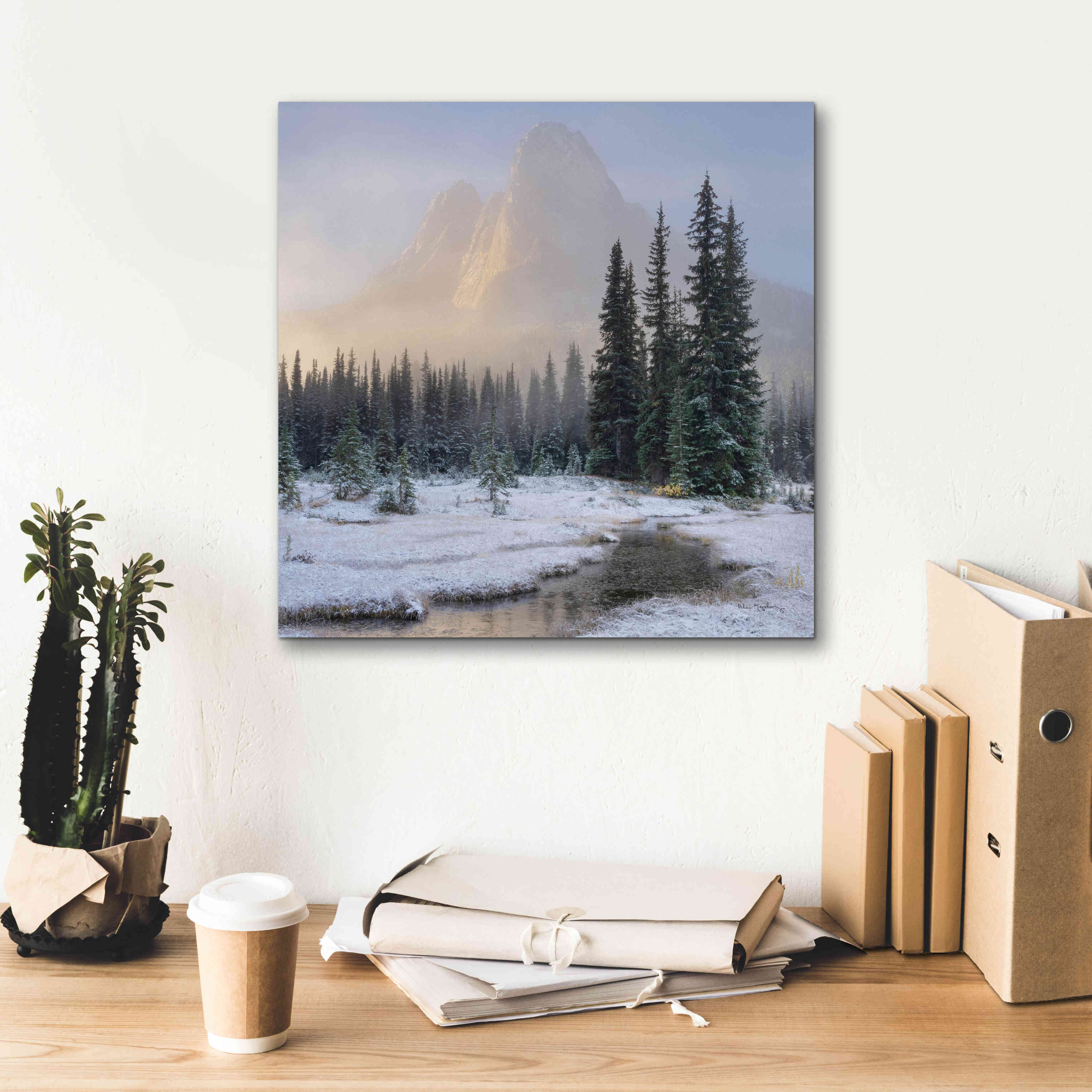 'Bell Mountain North Cascades II' by Alan Majchrowicz,Giclee Canvas Wall Art,18x18