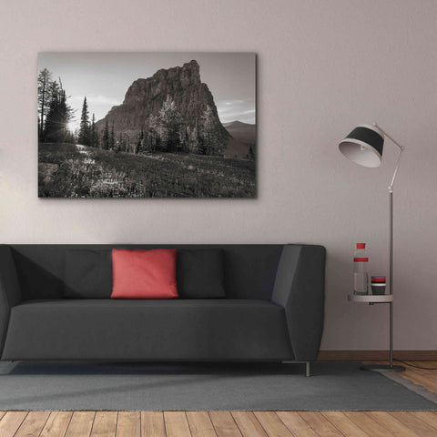 Image of 'Boulder Pass Glacier National Park BW' by Alan Majchrowicz,Giclee Canvas Wall Art,60x40