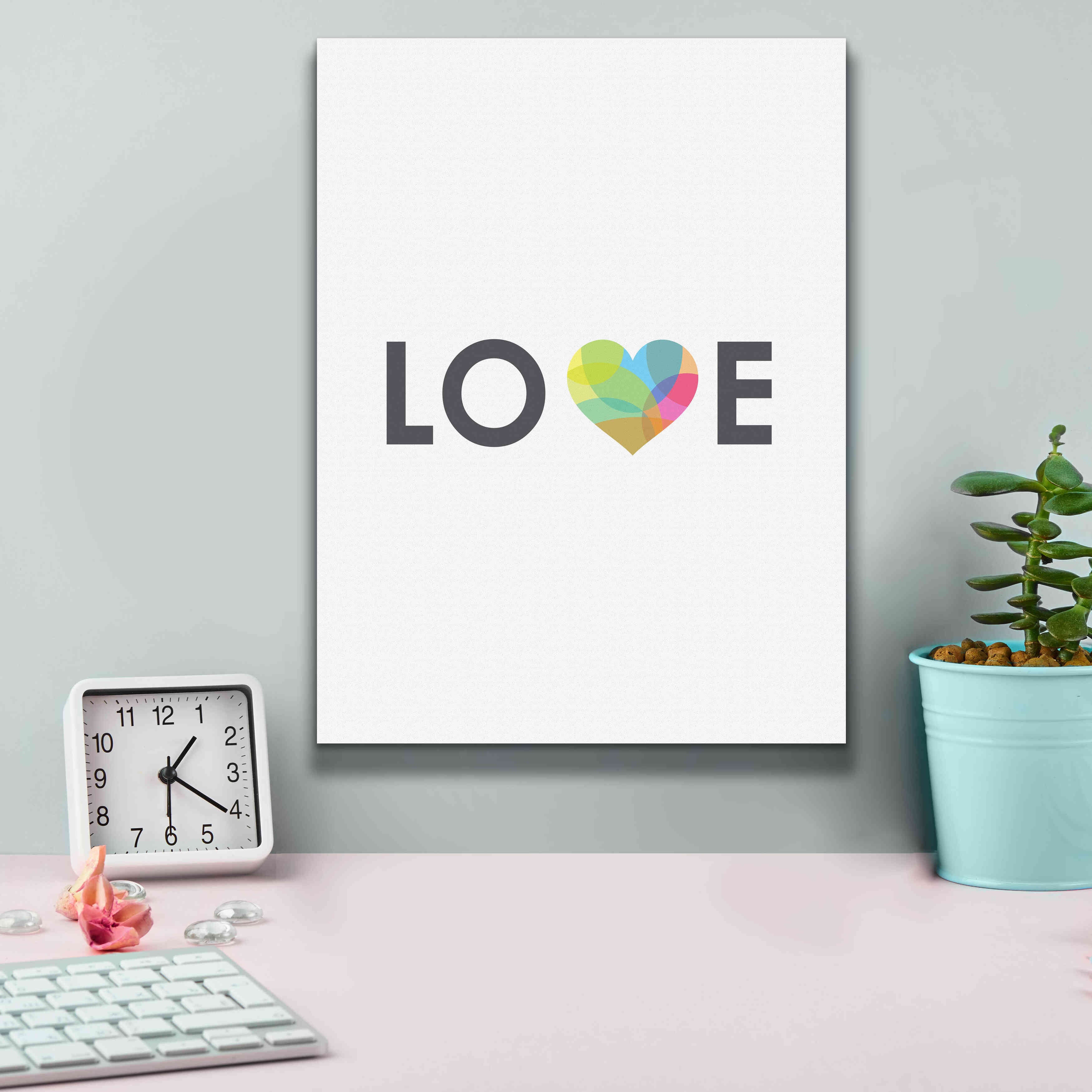'Love' by Volkan Dalyan, Giclee Canvas Wall Art,12x16