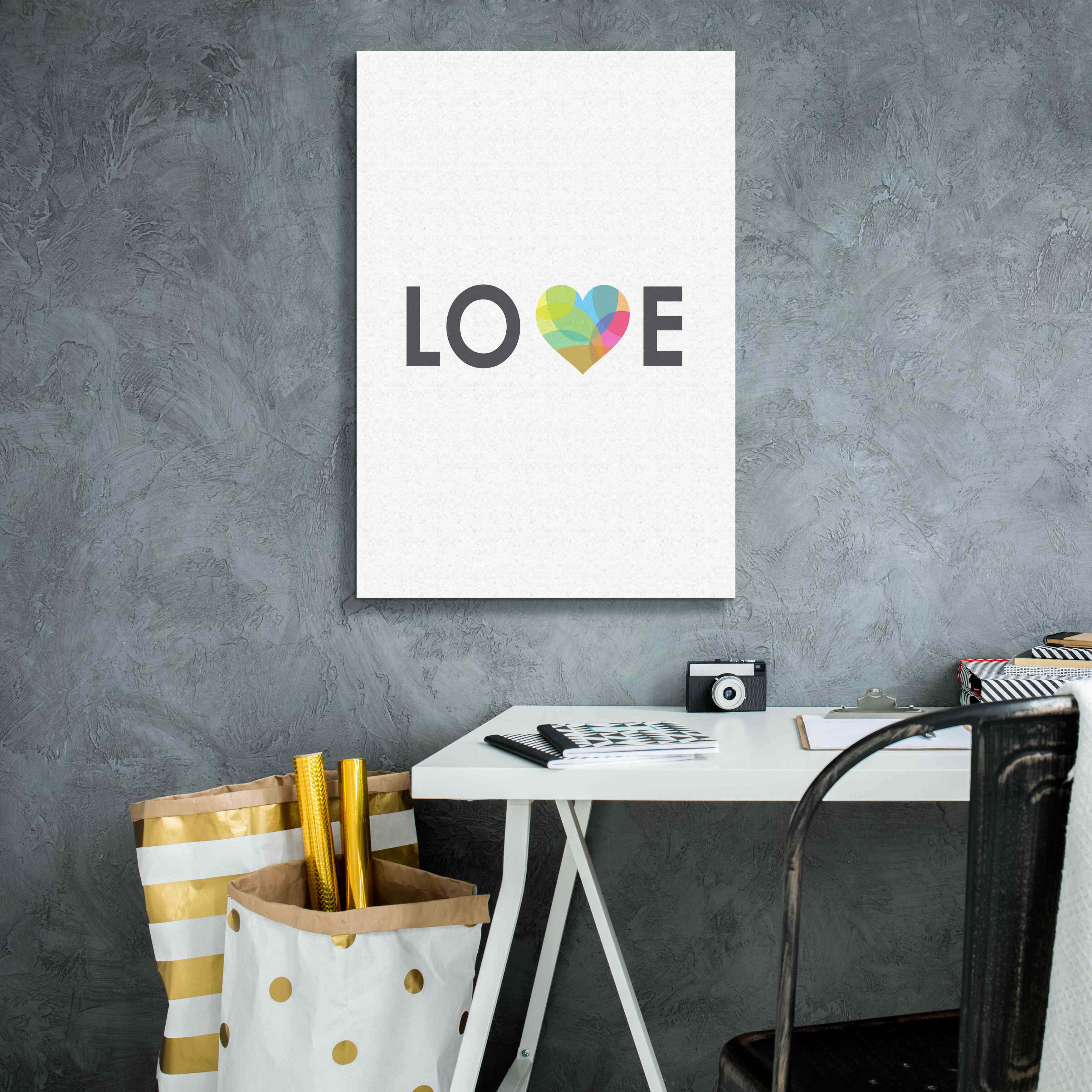 'Love' by Volkan Dalyan, Giclee Canvas Wall Art,18x26