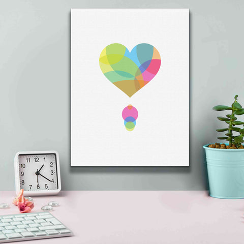 Image of 'Colors of a Heart' by Volkan Dalyan, Giclee Canvas Wall Art,12x16
