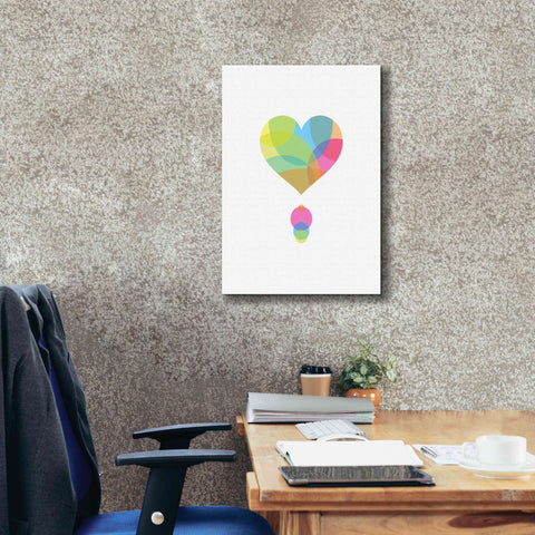 Image of 'Colors of a Heart' by Volkan Dalyan, Giclee Canvas Wall Art,18x26