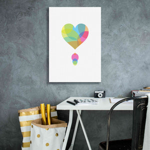 'Colors of a Heart' by Volkan Dalyan, Giclee Canvas Wall Art,18x26