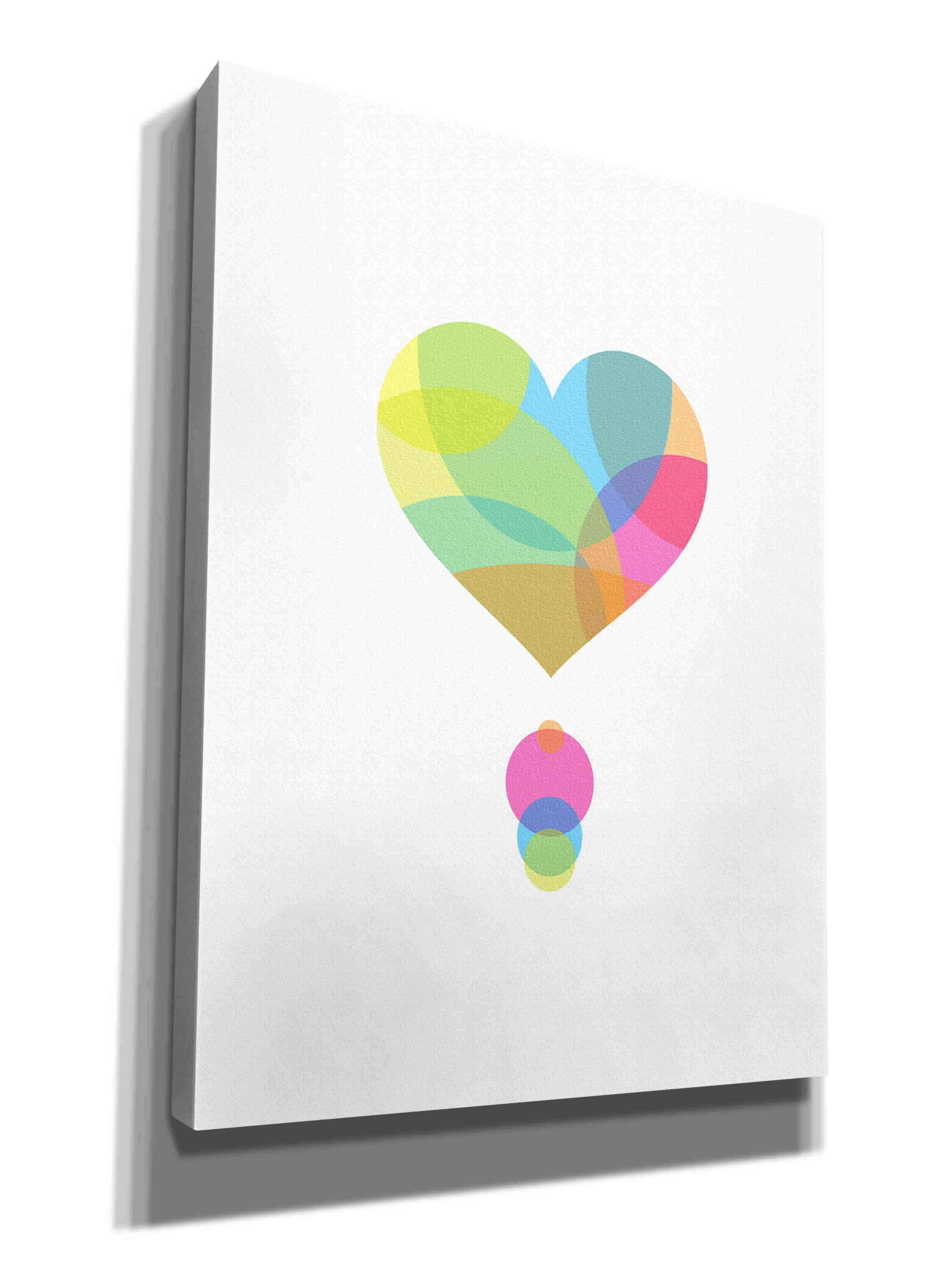 'Colors of a Heart' by Volkan Dalyan, Giclee Canvas Wall Art