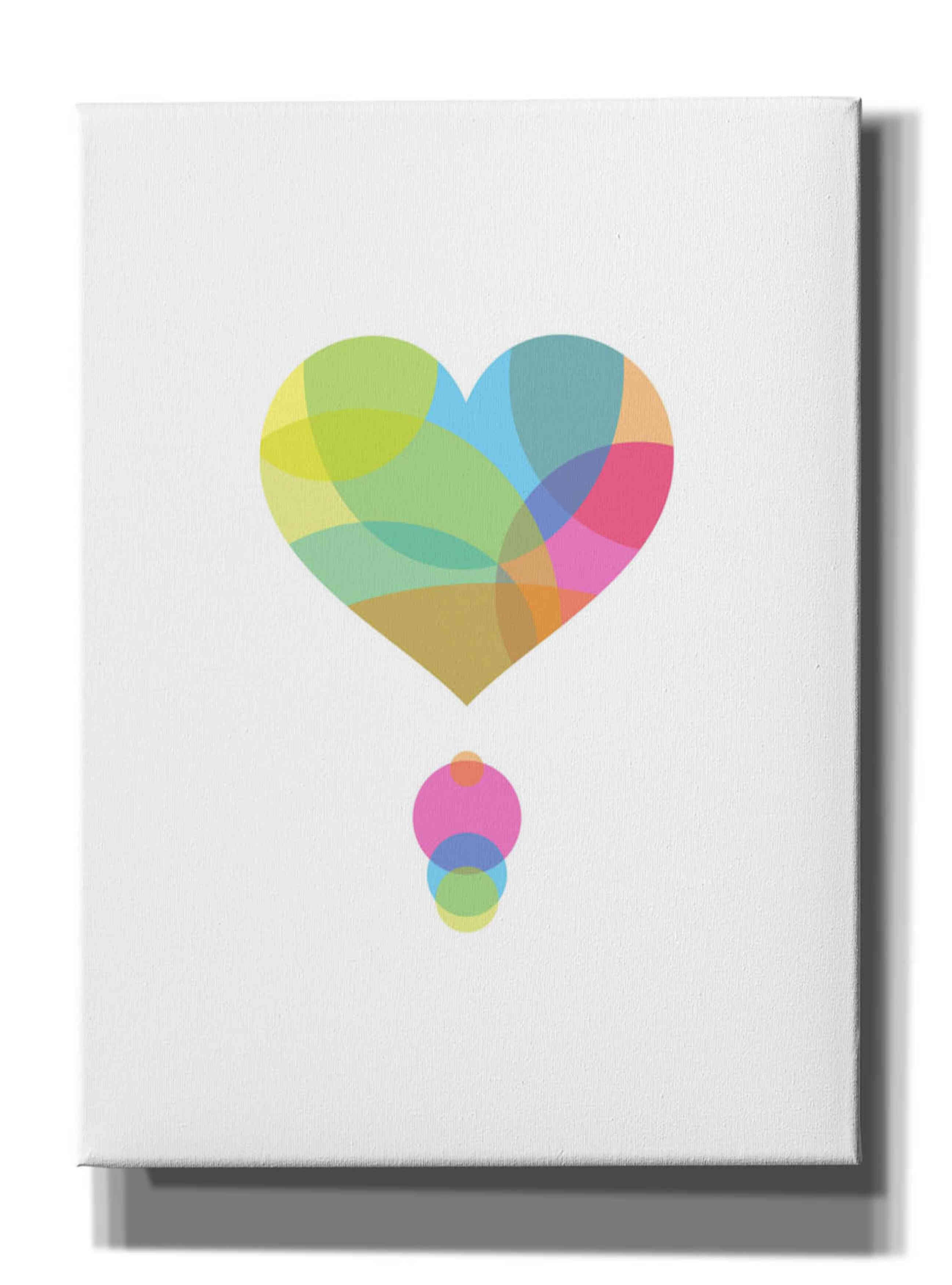 'Colors of a Heart' by Volkan Dalyan, Giclee Canvas Wall Art