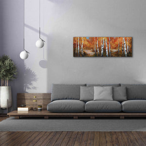 'Autumn Birch II' by Art Fronckowiak, Giclee Canvas Wall Art,60x20