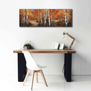 'Autumn Birch II' by Art Fronckowiak, Giclee Canvas Wall Art,60x20