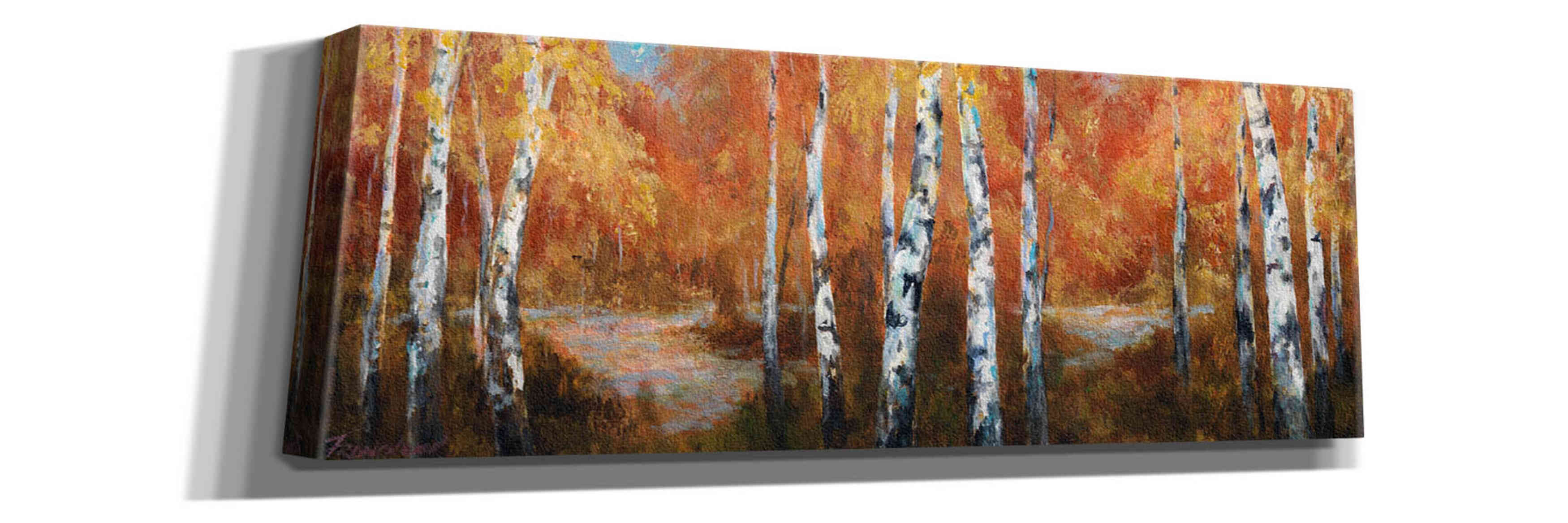 'Autumn Birch II' by Art Fronckowiak, Giclee Canvas Wall Art