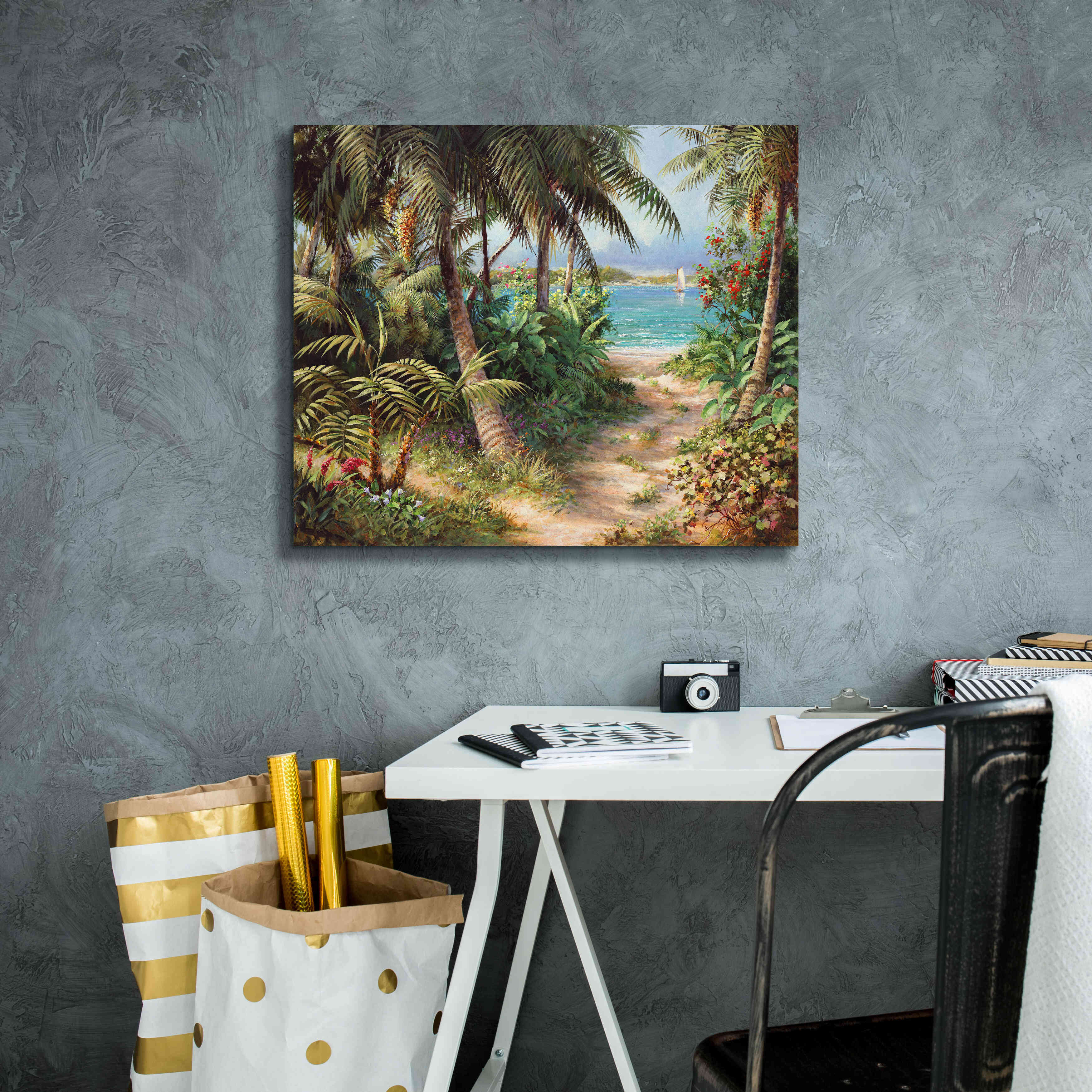 'Bahama Sail' by Art Fronckowiak, Giclee Canvas Wall Art,24x20