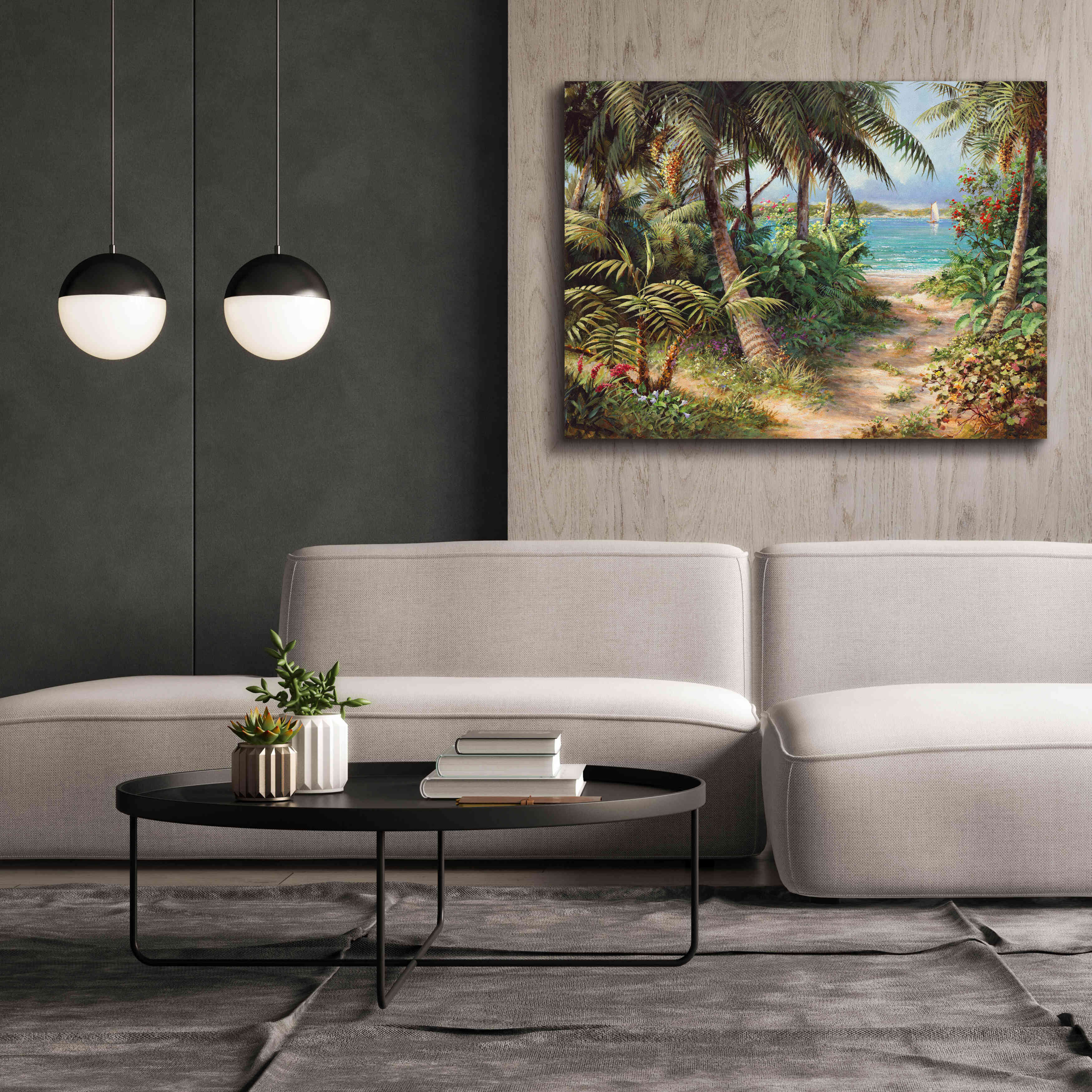 'Bahama Sail' by Art Fronckowiak, Giclee Canvas Wall Art,54x40