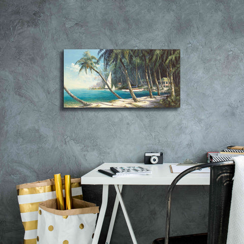 Image of 'Bali Cove' by Art Fronckowiak, Giclee Canvas Wall Art,24x12