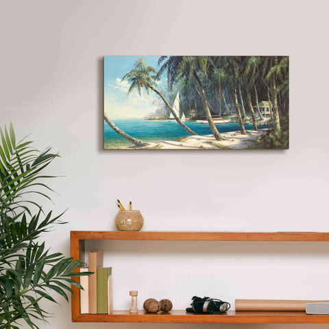 Image of 'Bali Cove' by Art Fronckowiak, Giclee Canvas Wall Art,24x12
