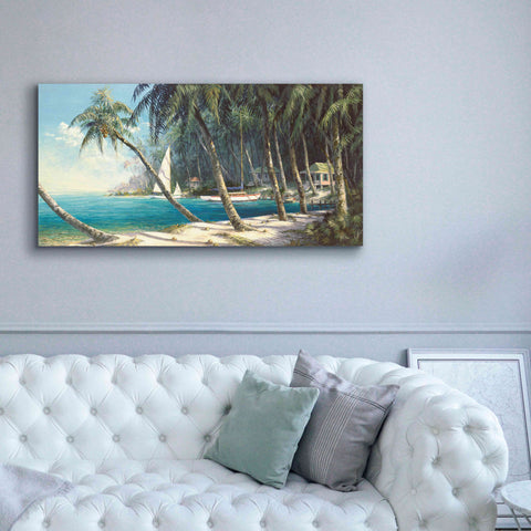 Image of 'Bali Cove' by Art Fronckowiak, Giclee Canvas Wall Art,60x30