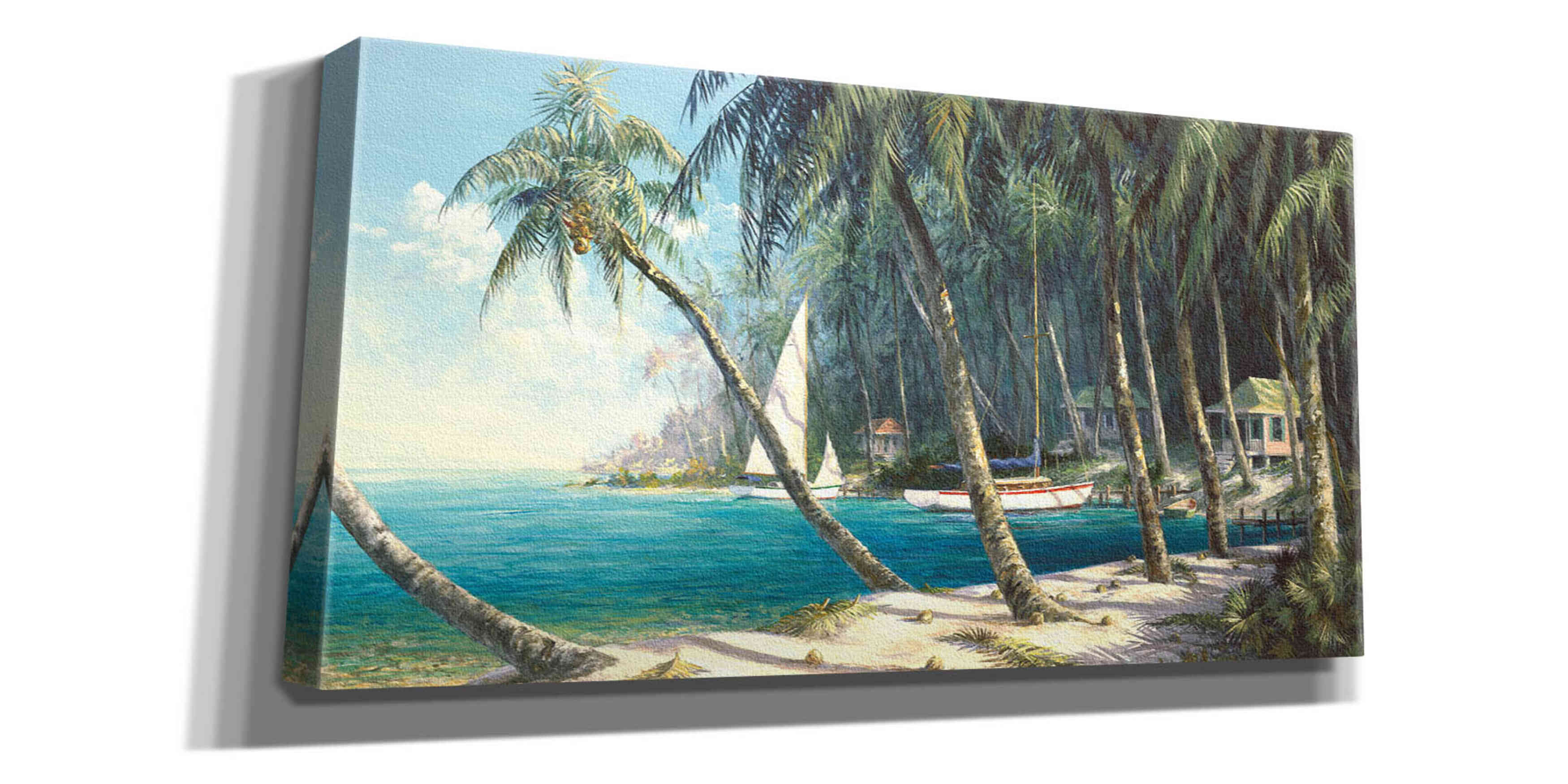 'Bali Cove' by Art Fronckowiak, Giclee Canvas Wall Art