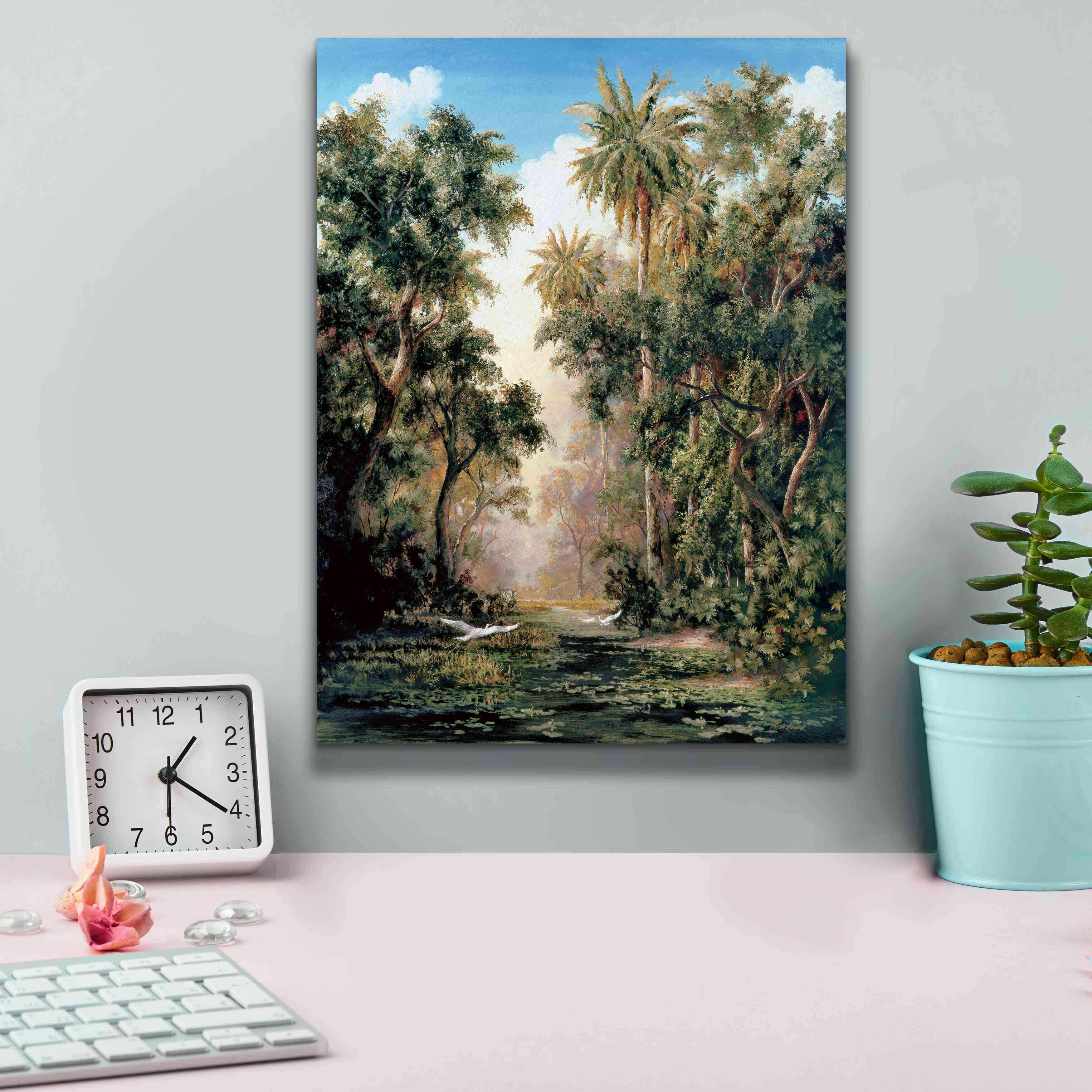 'Birds on Lost River' by Art Fronckowiak, Giclee Canvas Wall Art,12x16