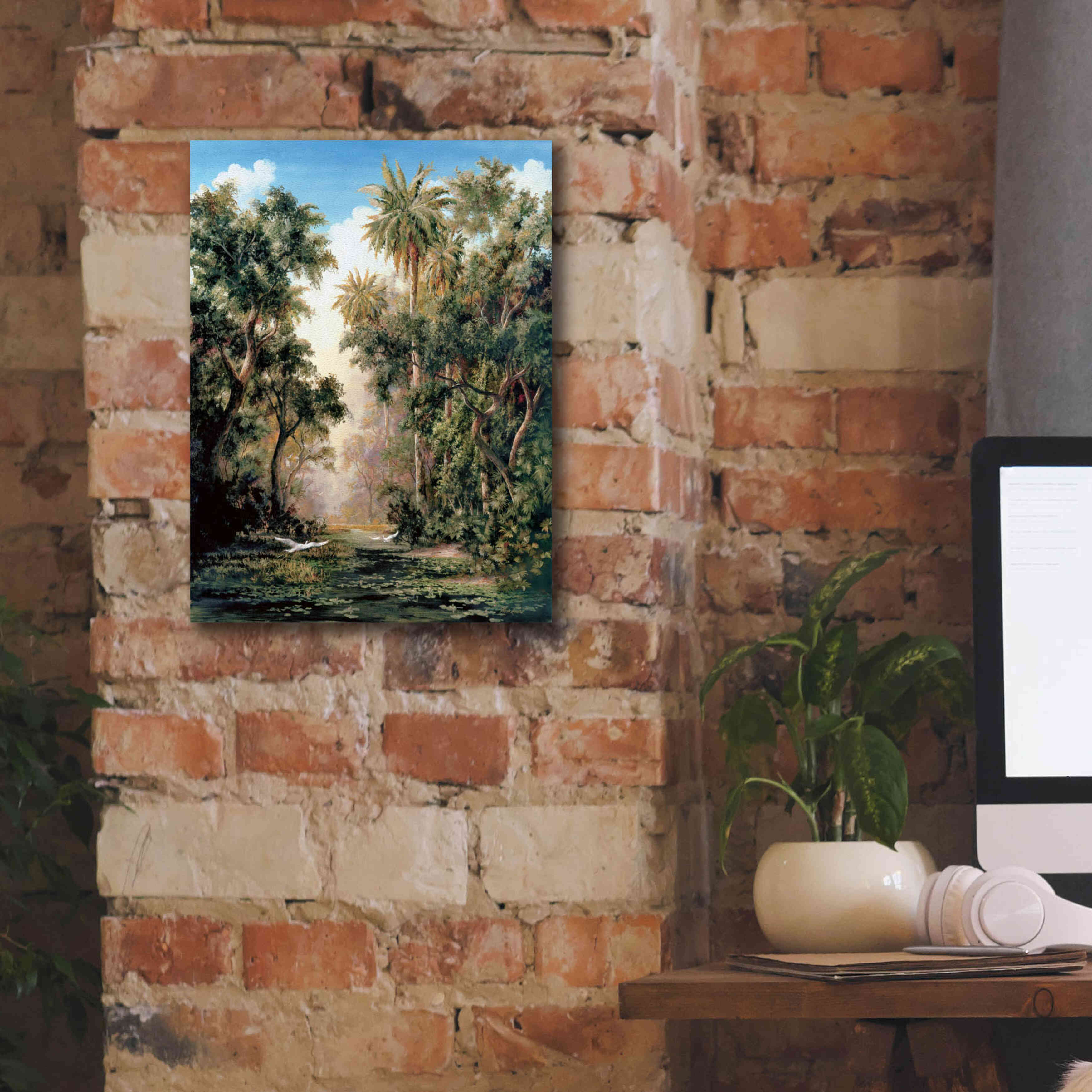 'Birds on Lost River' by Art Fronckowiak, Giclee Canvas Wall Art,12x16